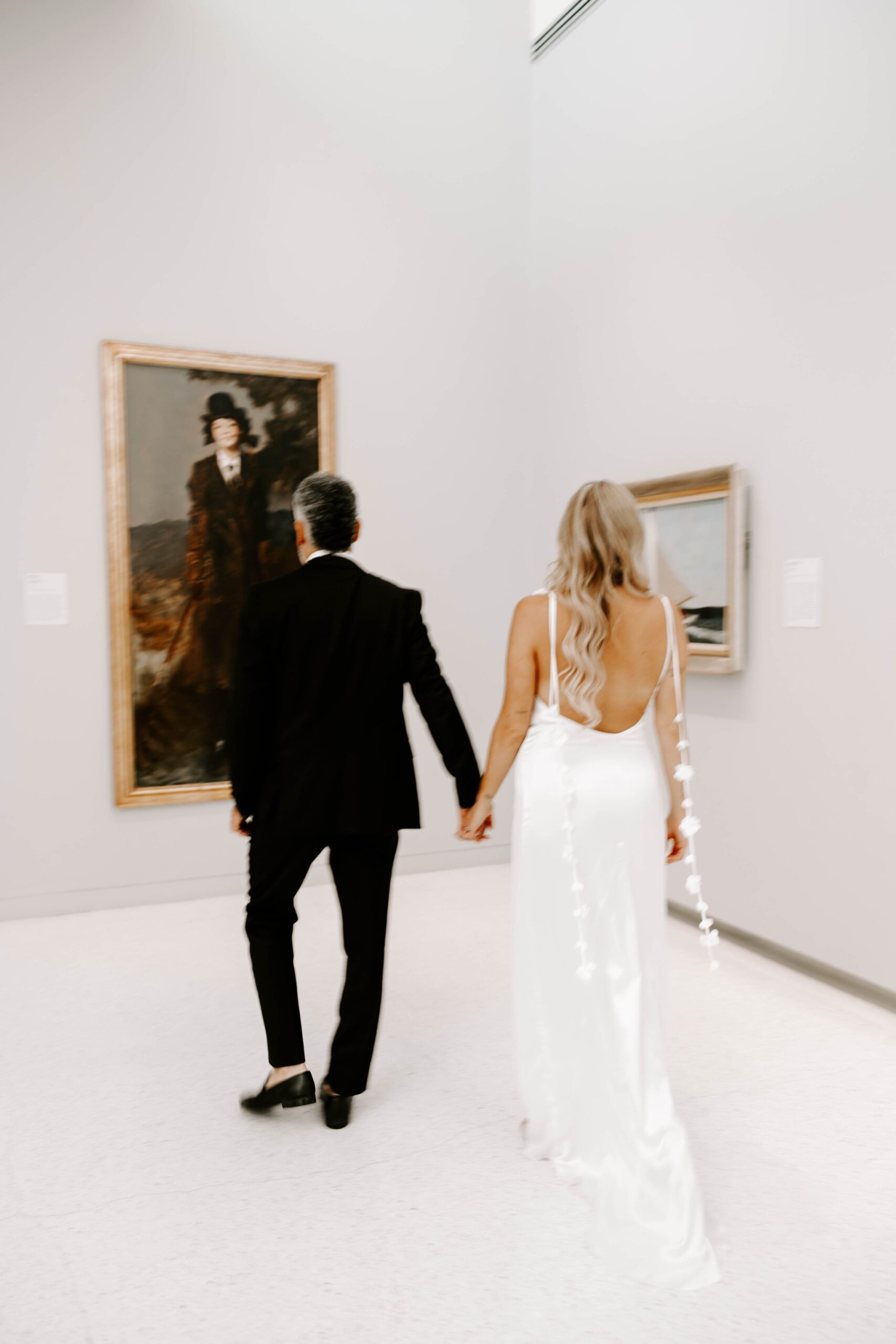 high-fashion editorial engagement photos at the Carnegie Museum of Art
