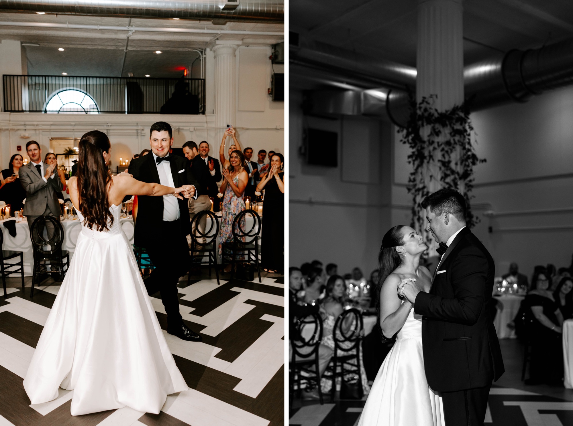 first dance at the Franklin on Penn wedding venue in Pittsburgh