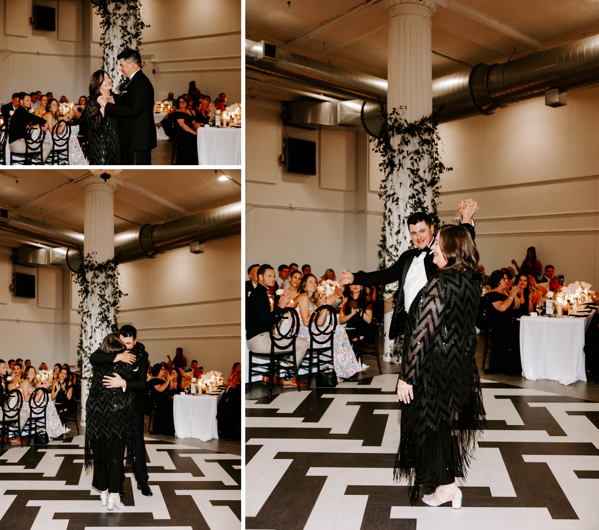 groom and mother of the groom dance