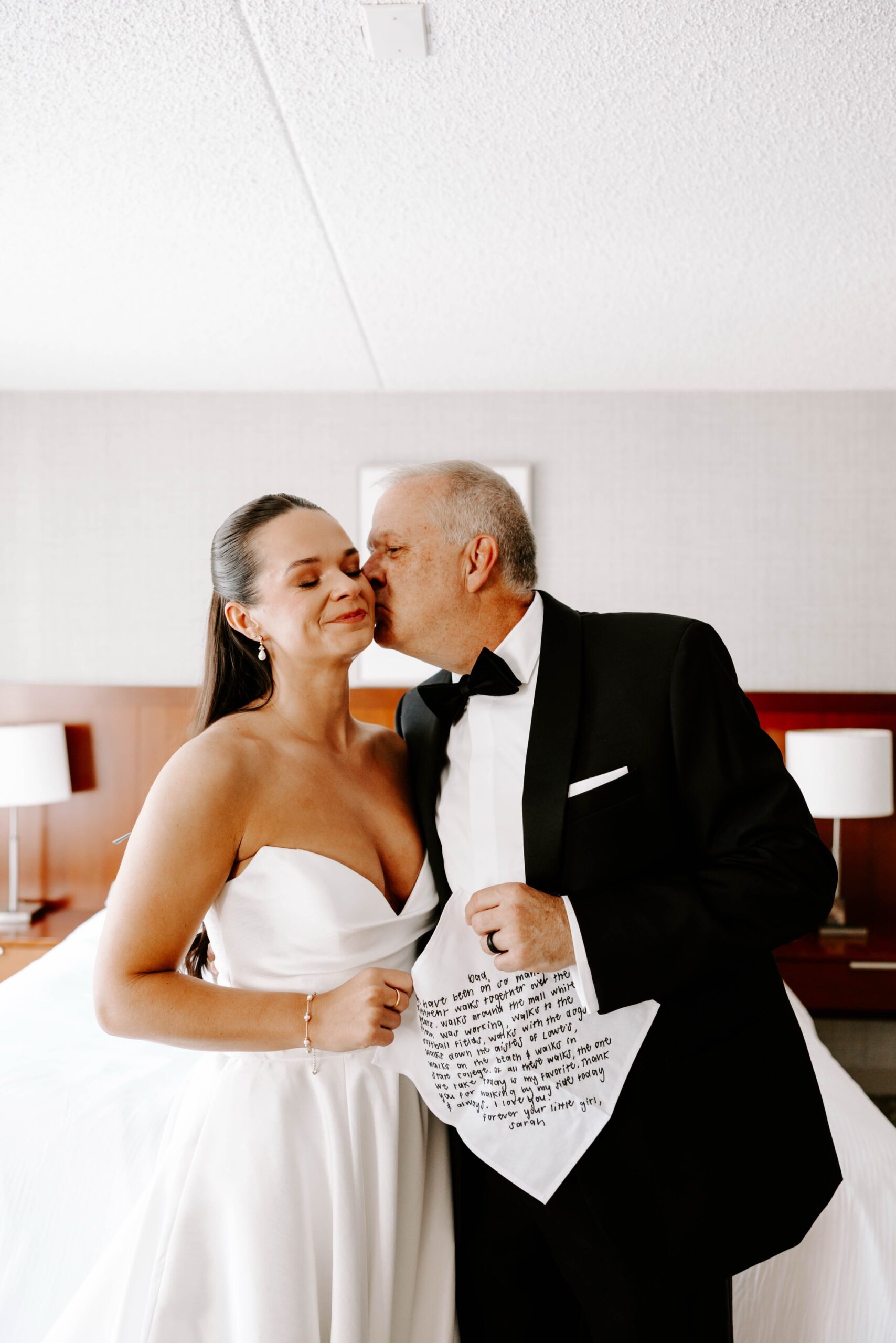 first look with dad; pittsburgh weddings