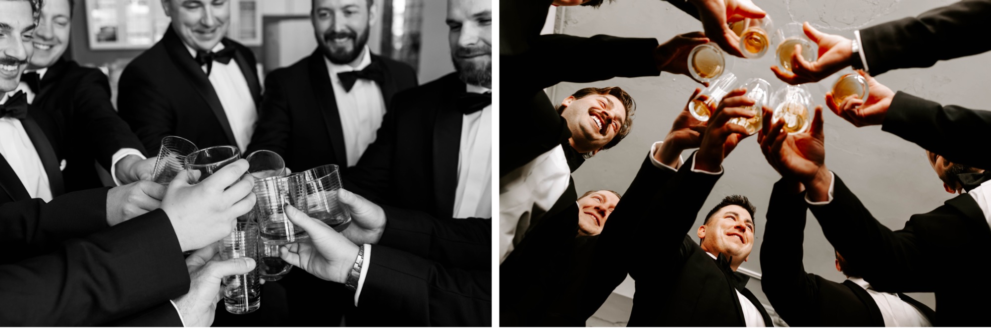 shots with groomsmen