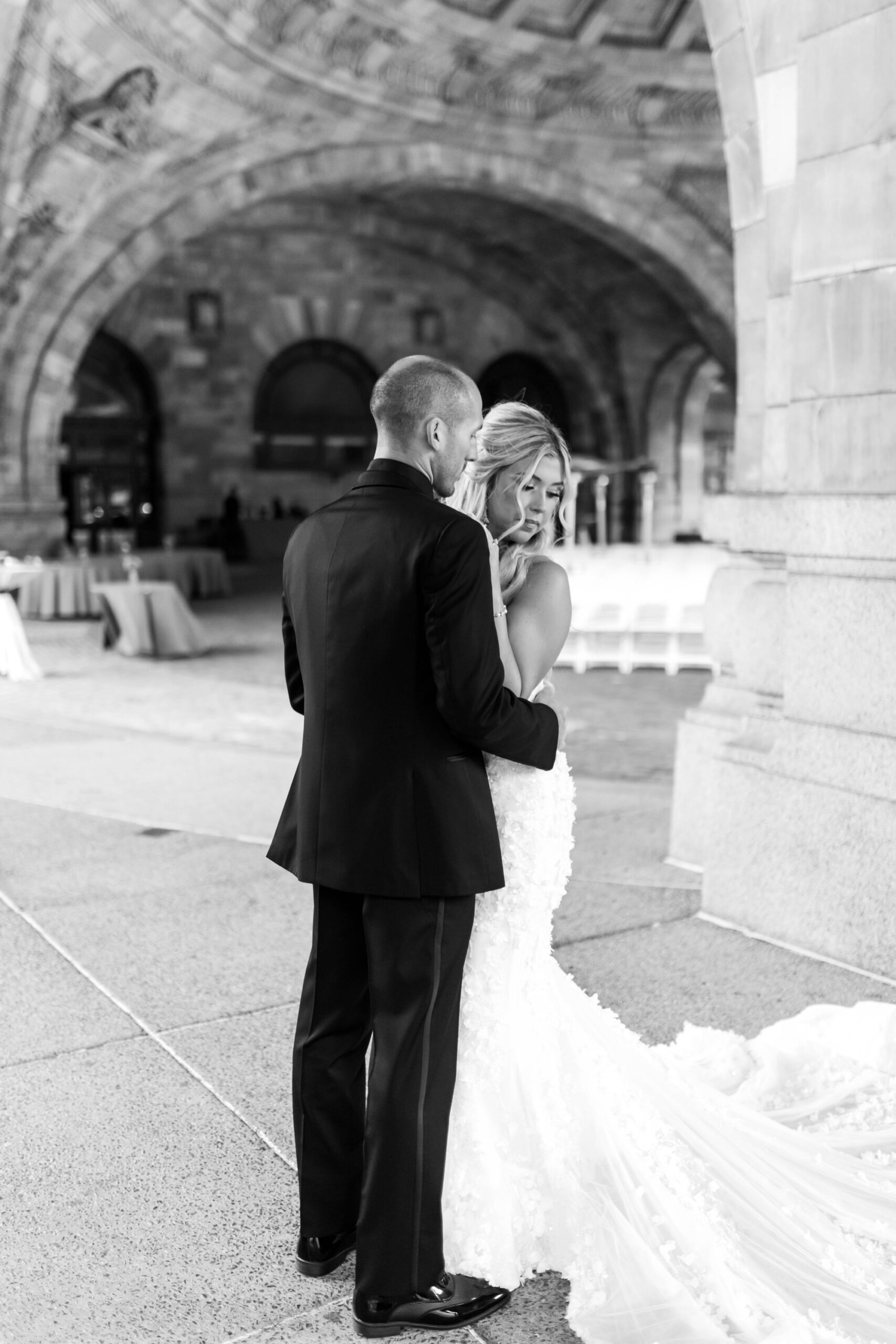 wedding portraits at The Rotunda at The Pennsylvanian