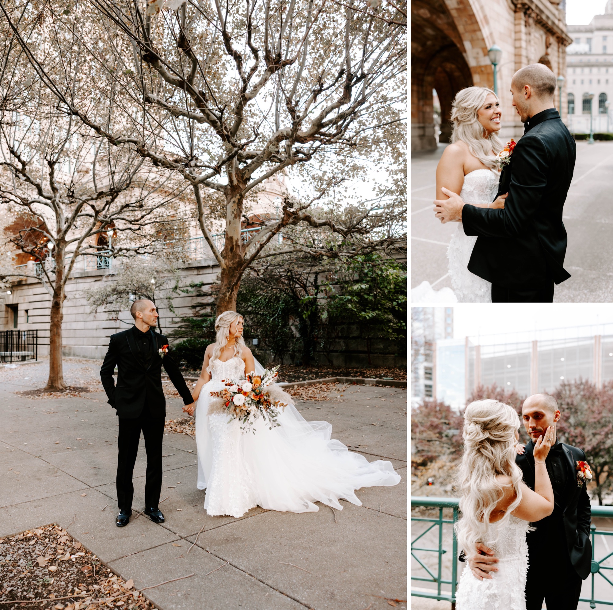 wedding portraits at The Rotunda at The Pennsylvanian