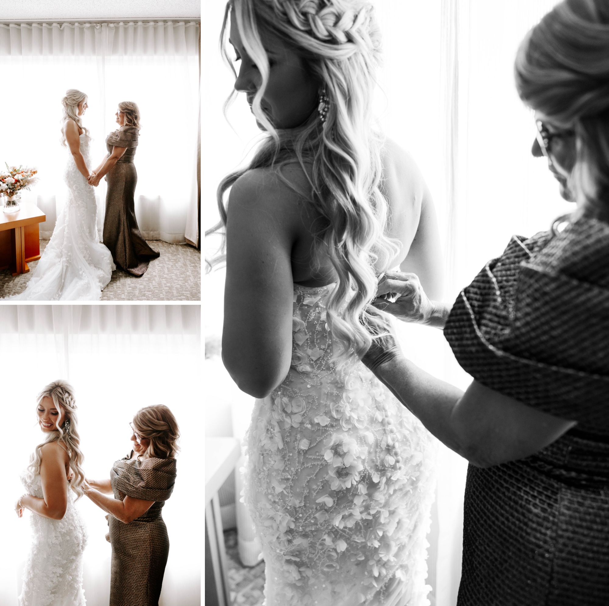 lace applique wedding dress / bridal gown