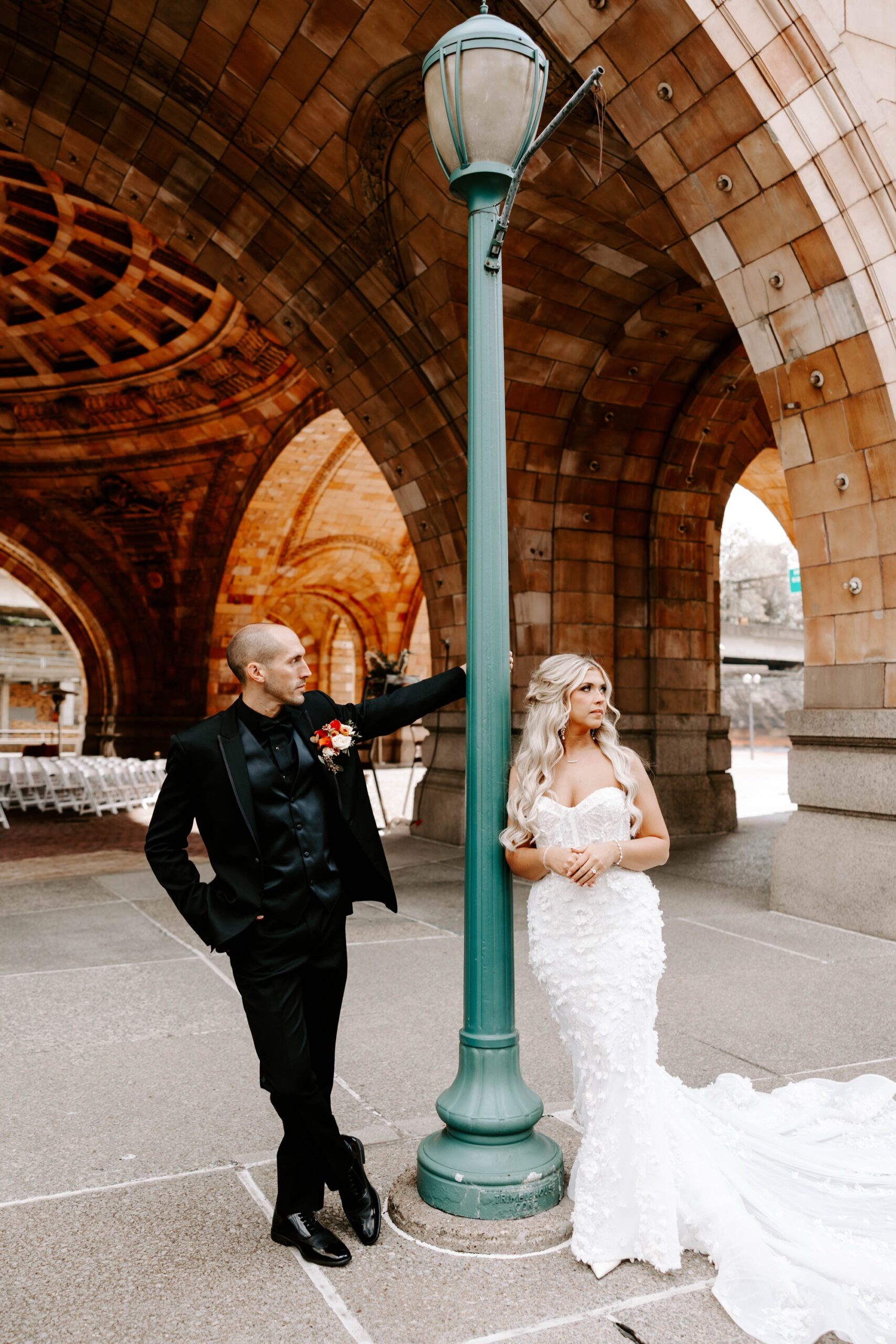 wedding portraits at The Rotunda at The Pennsylvanian