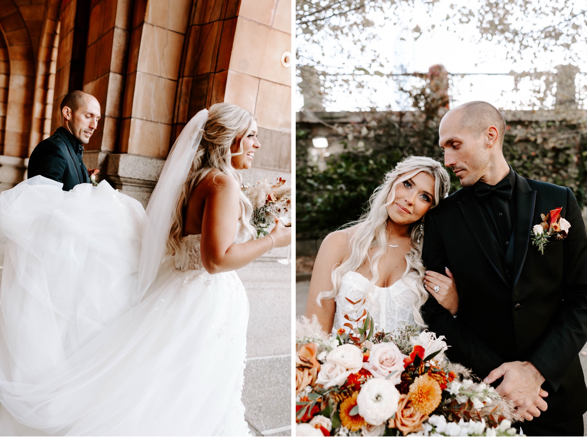 wedding portraits at The Rotunda at The Pennsylvanian