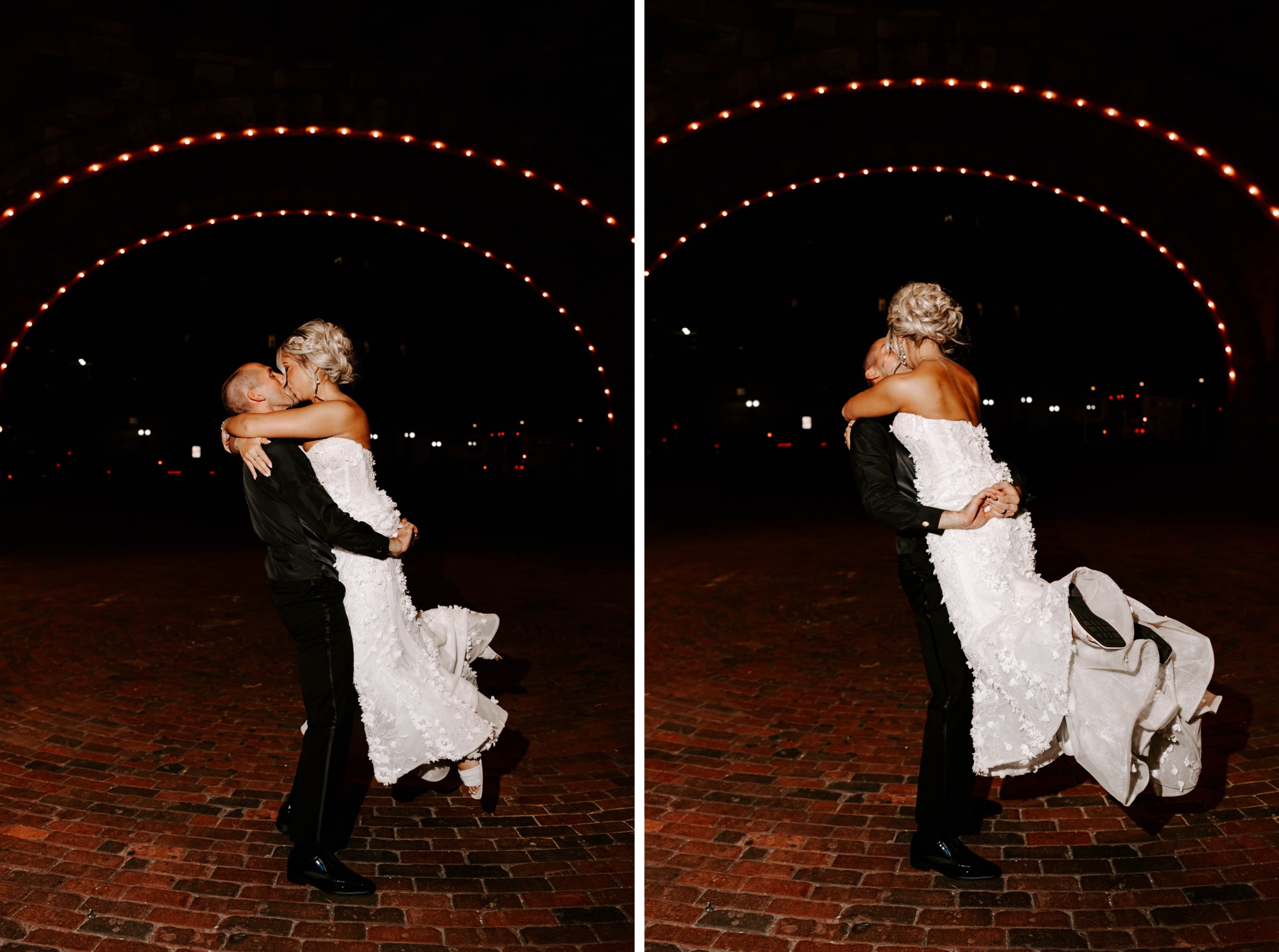 wedding reception newlywed exit with sparklers
