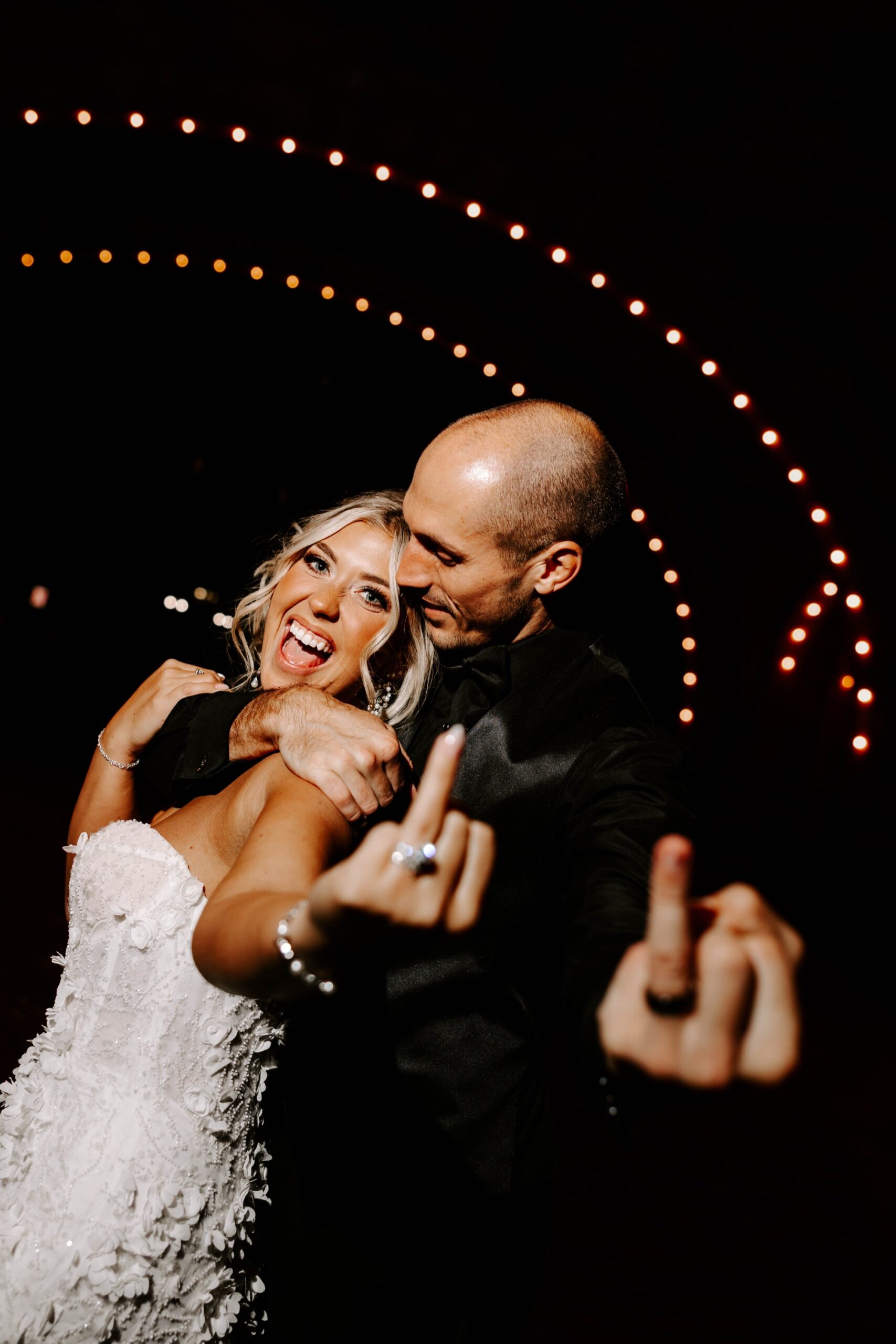 wedding reception newlywed exit with sparklers