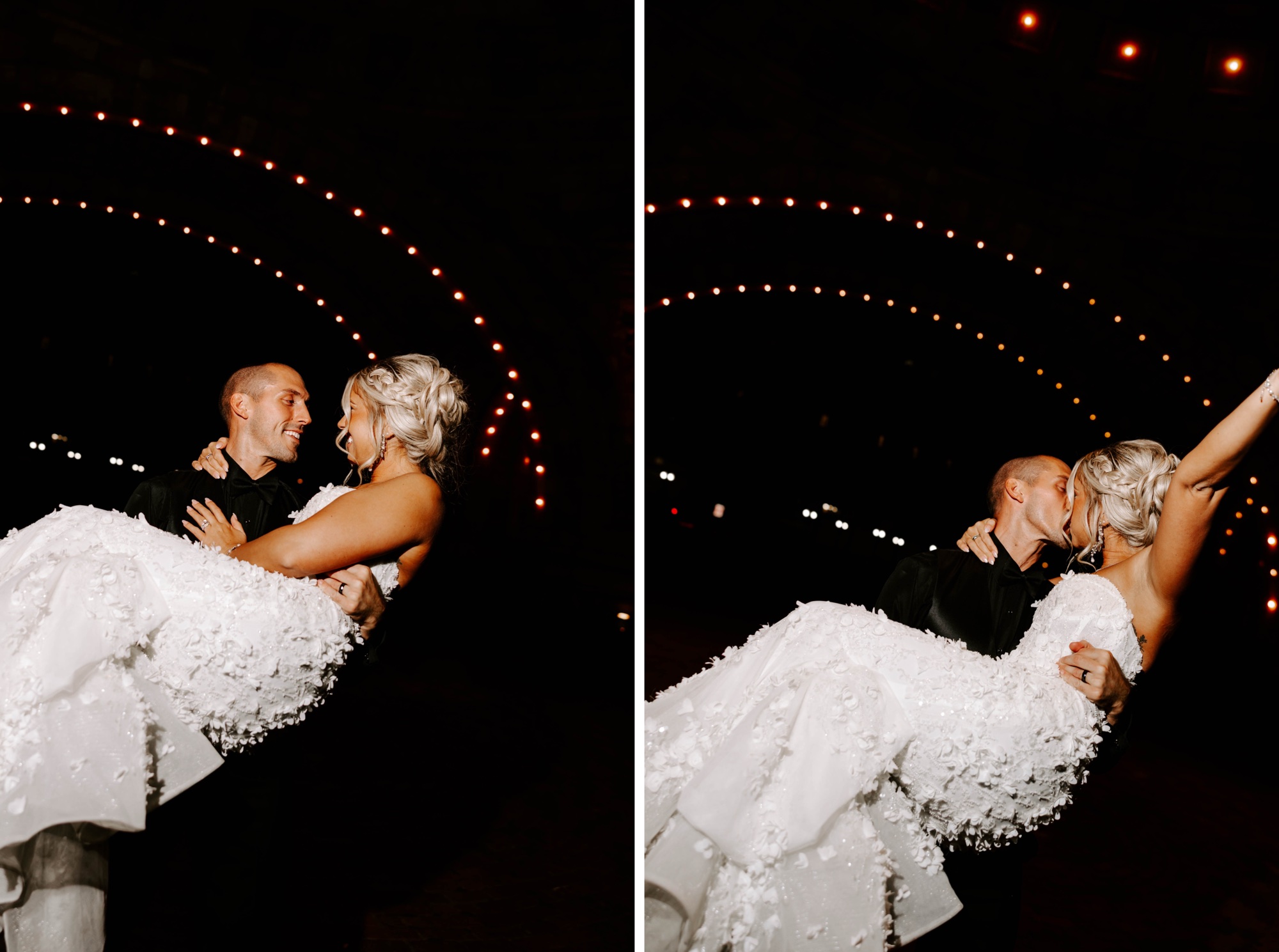wedding reception newlywed exit with sparklers