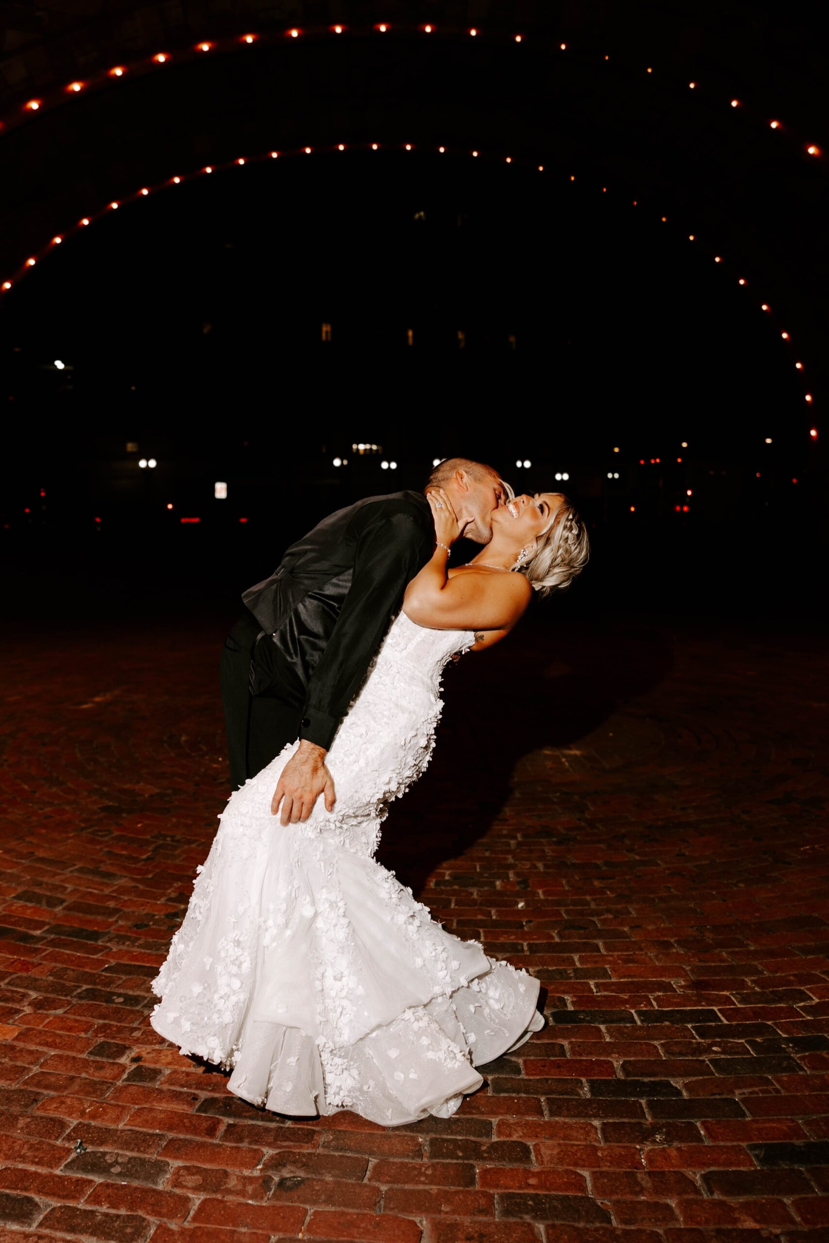 wedding reception newlywed exit with sparklers