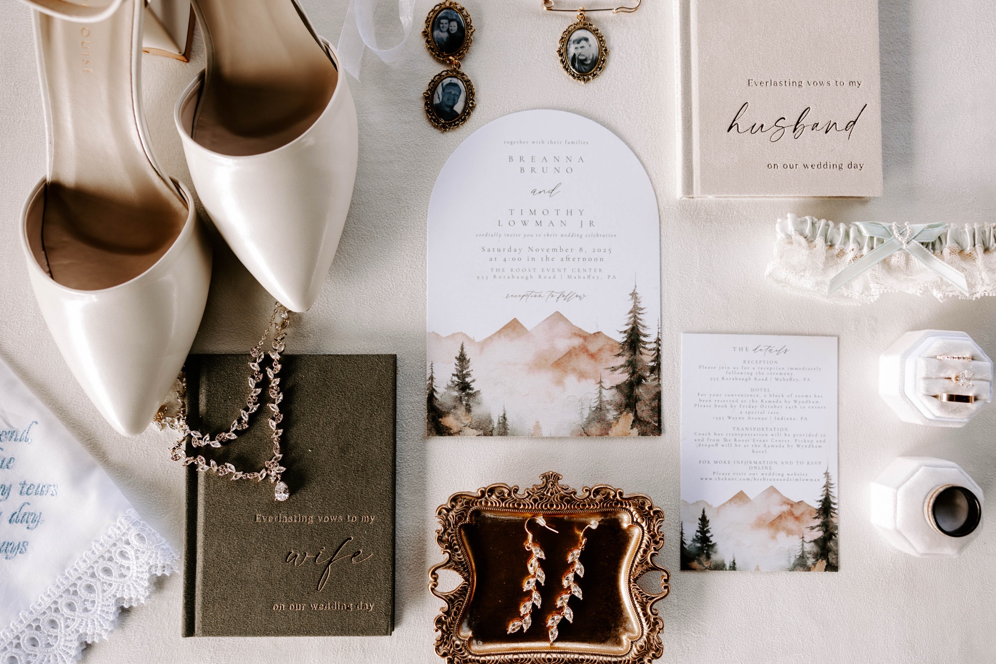 winter western wedding at The Roost Event Center in Central Pennsylvania 