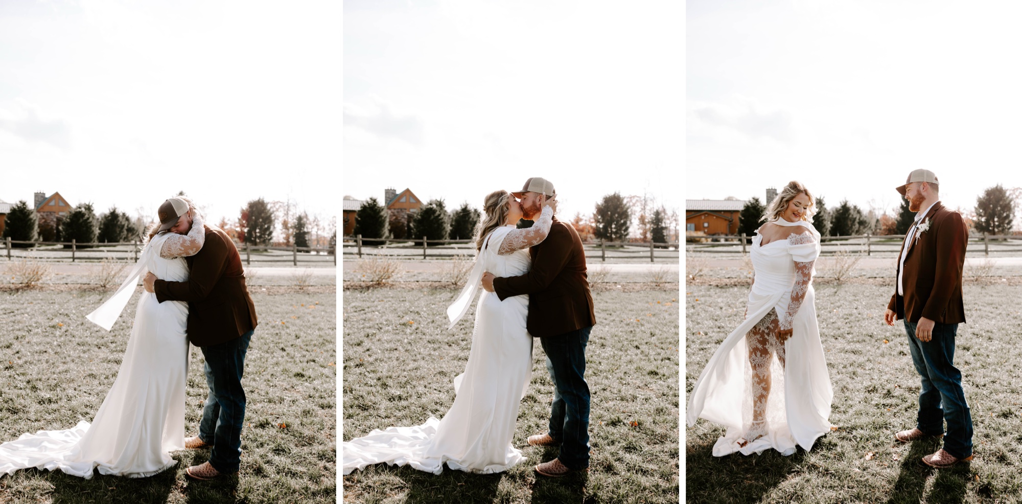 first look wedding photography at The Roost, Pennsylvania