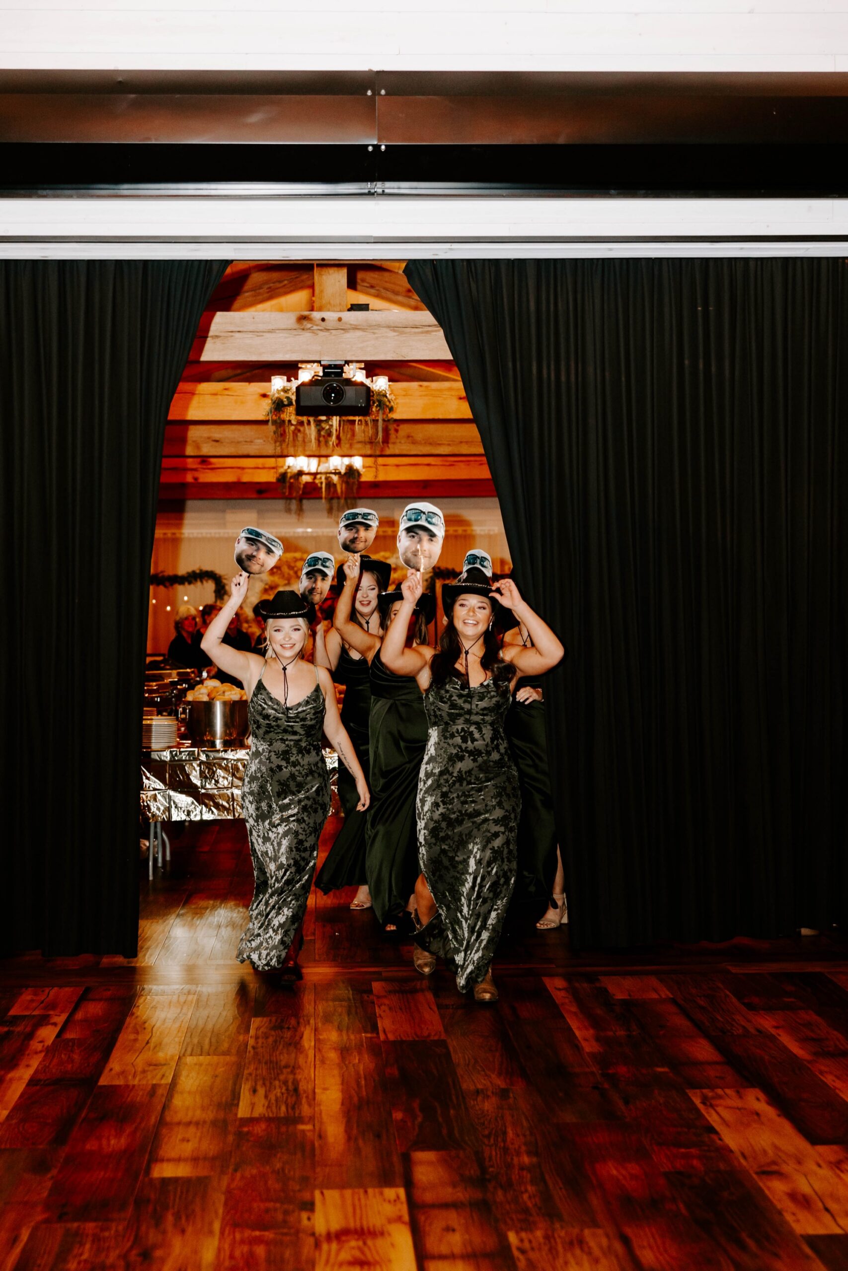 funny wedding reception entrances