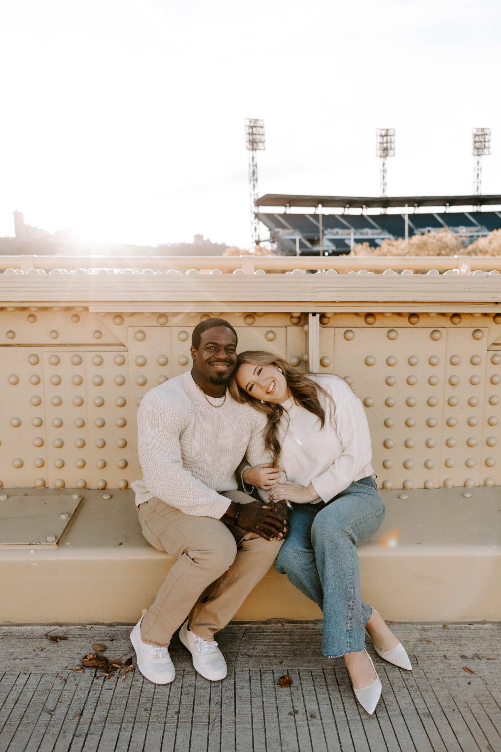 Pittsburgh PNC Park photos; unique engagement photo locations