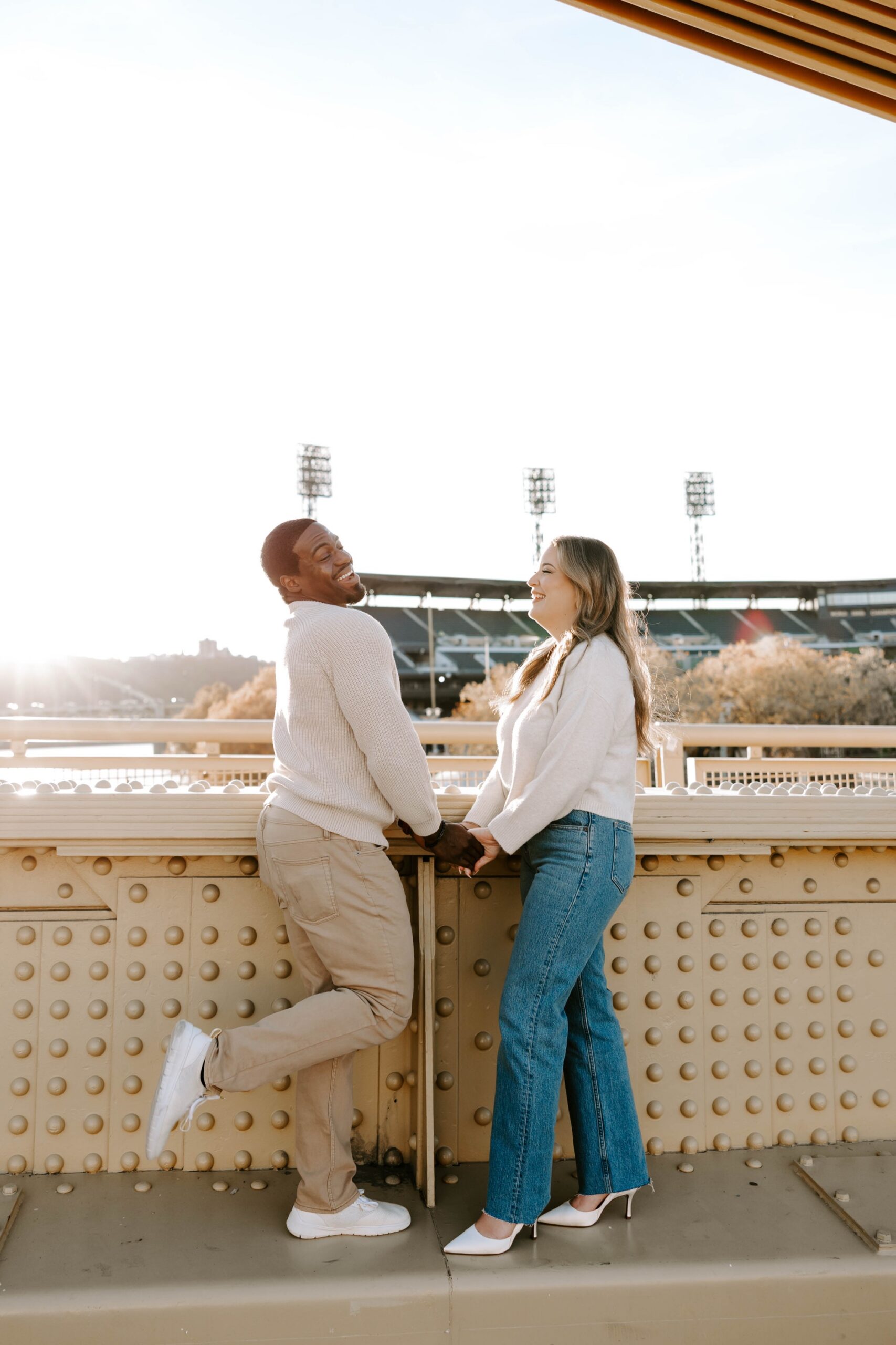 Pittsburgh PNC Park photos; unique engagement photo locations