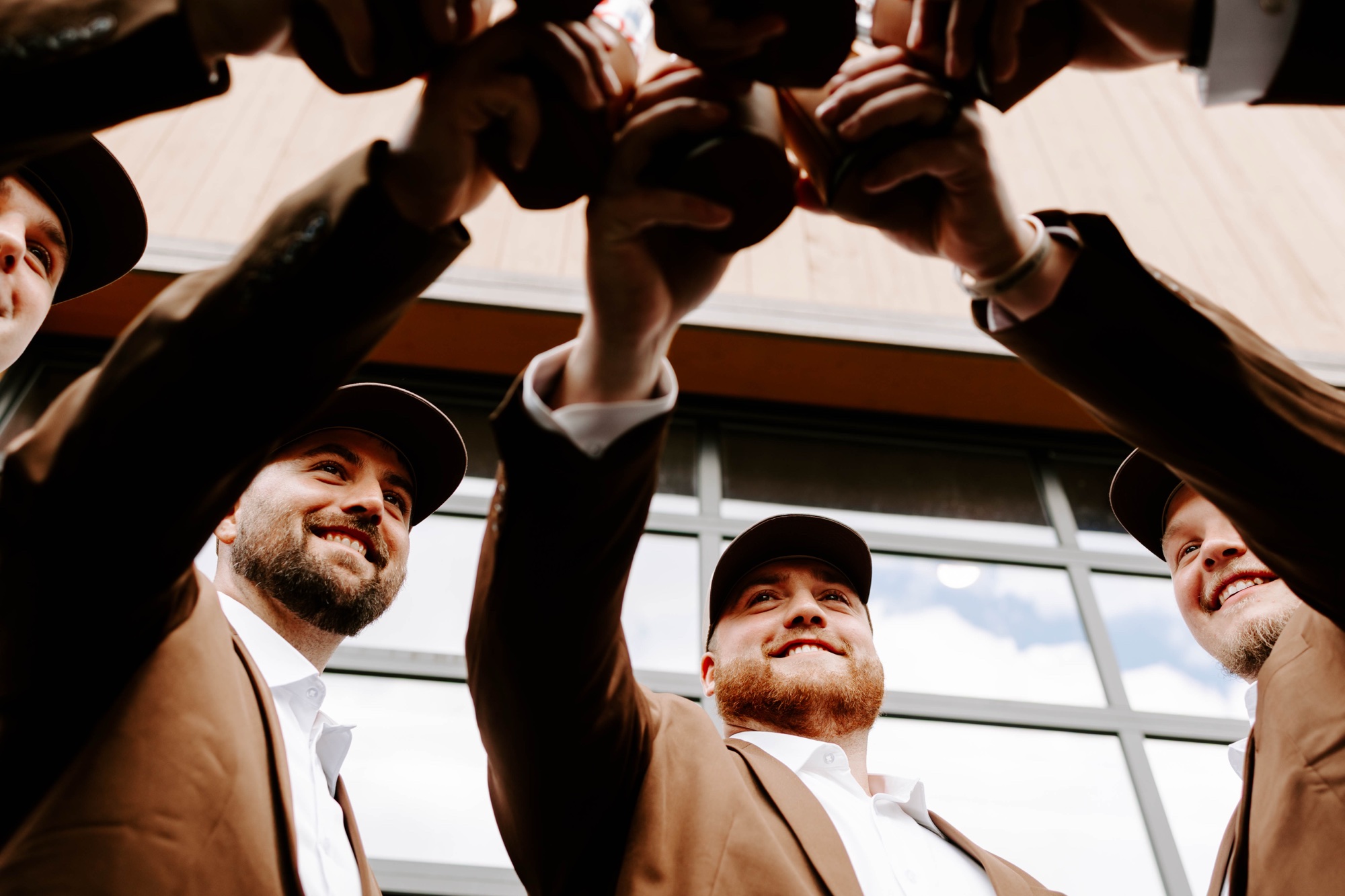 Western wear for grooms; belt buckle and bolo tie for groom