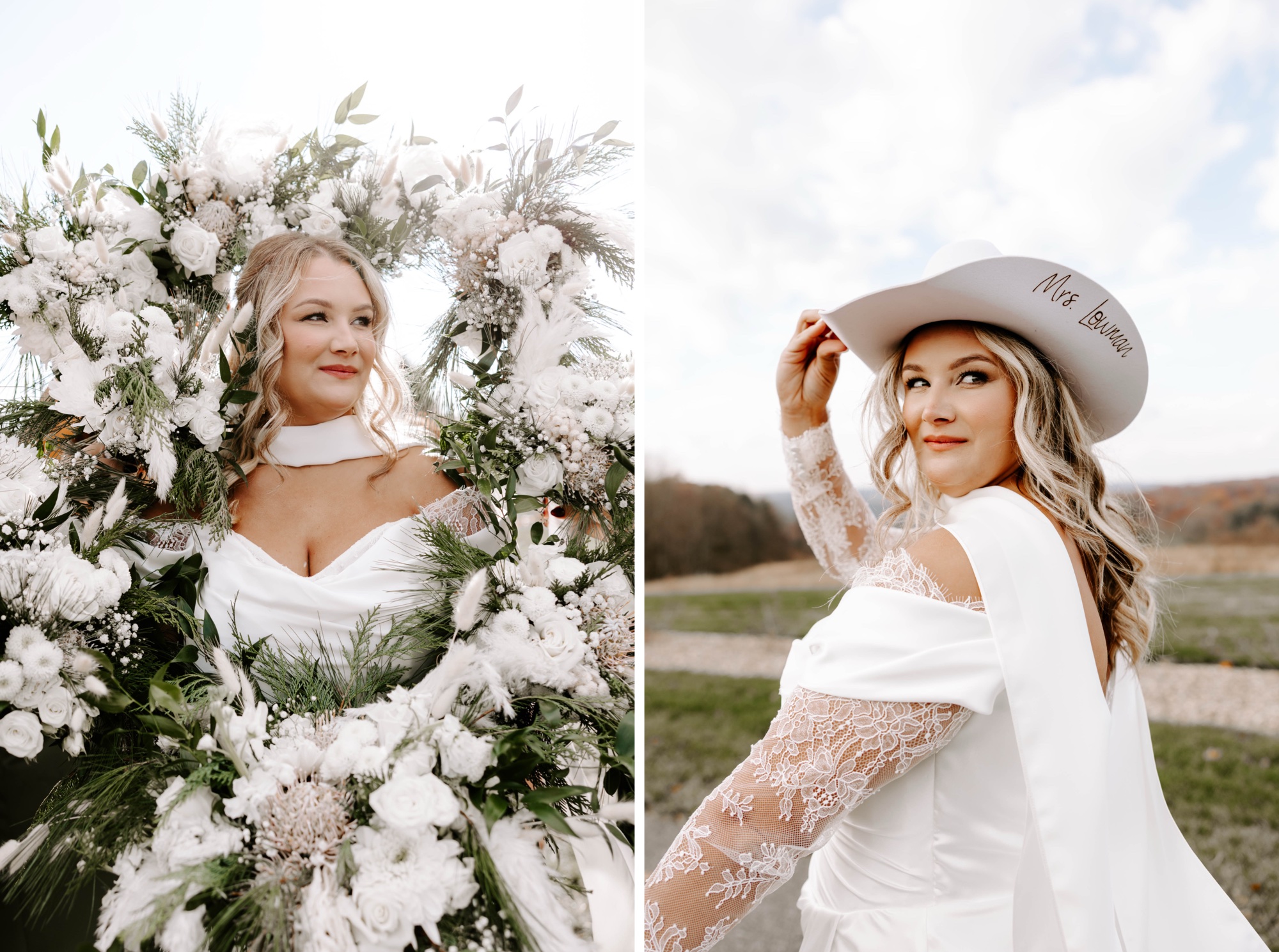 custom bridal cowgirl hats; hat band accessories