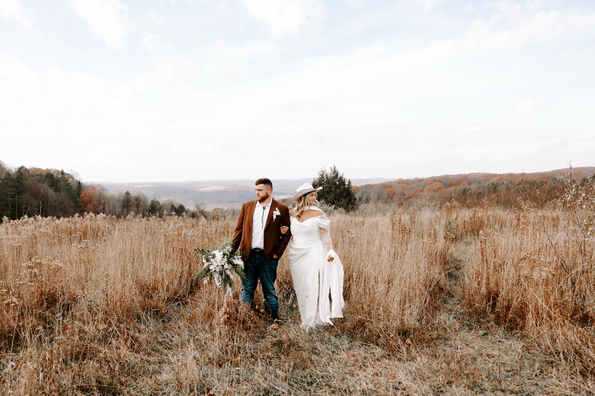 midwest / western wedding portraits