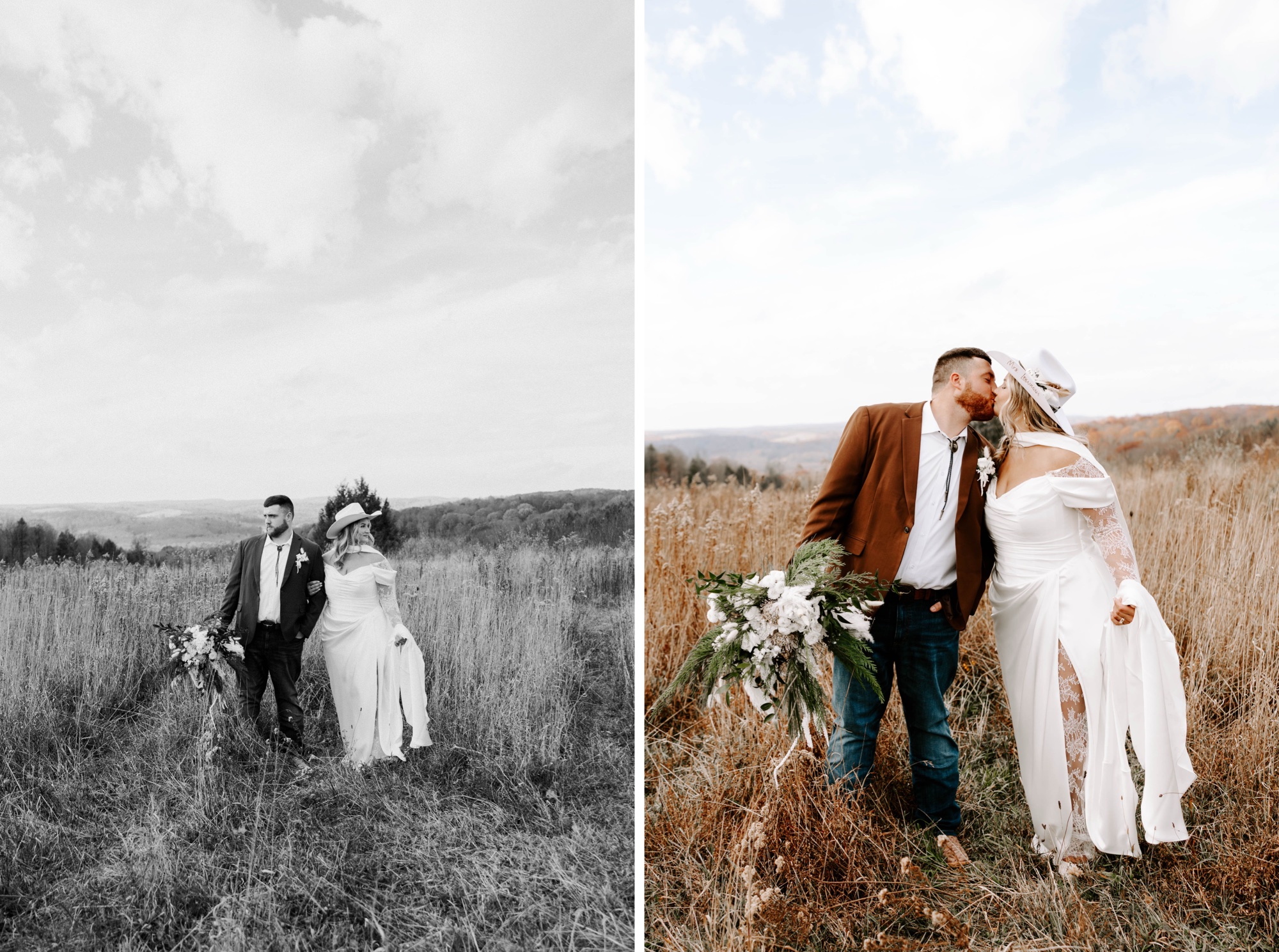 midwest / western wedding portraits