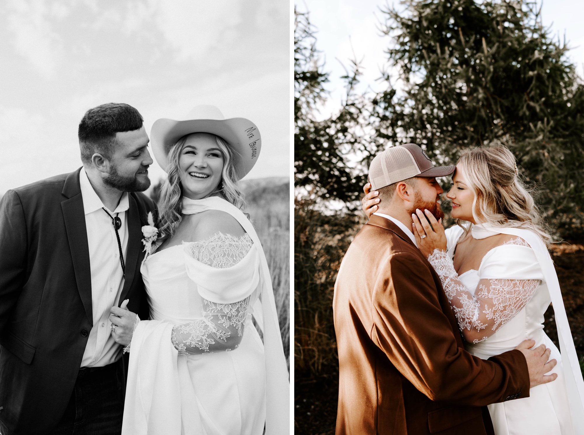midwest / western wedding portraits