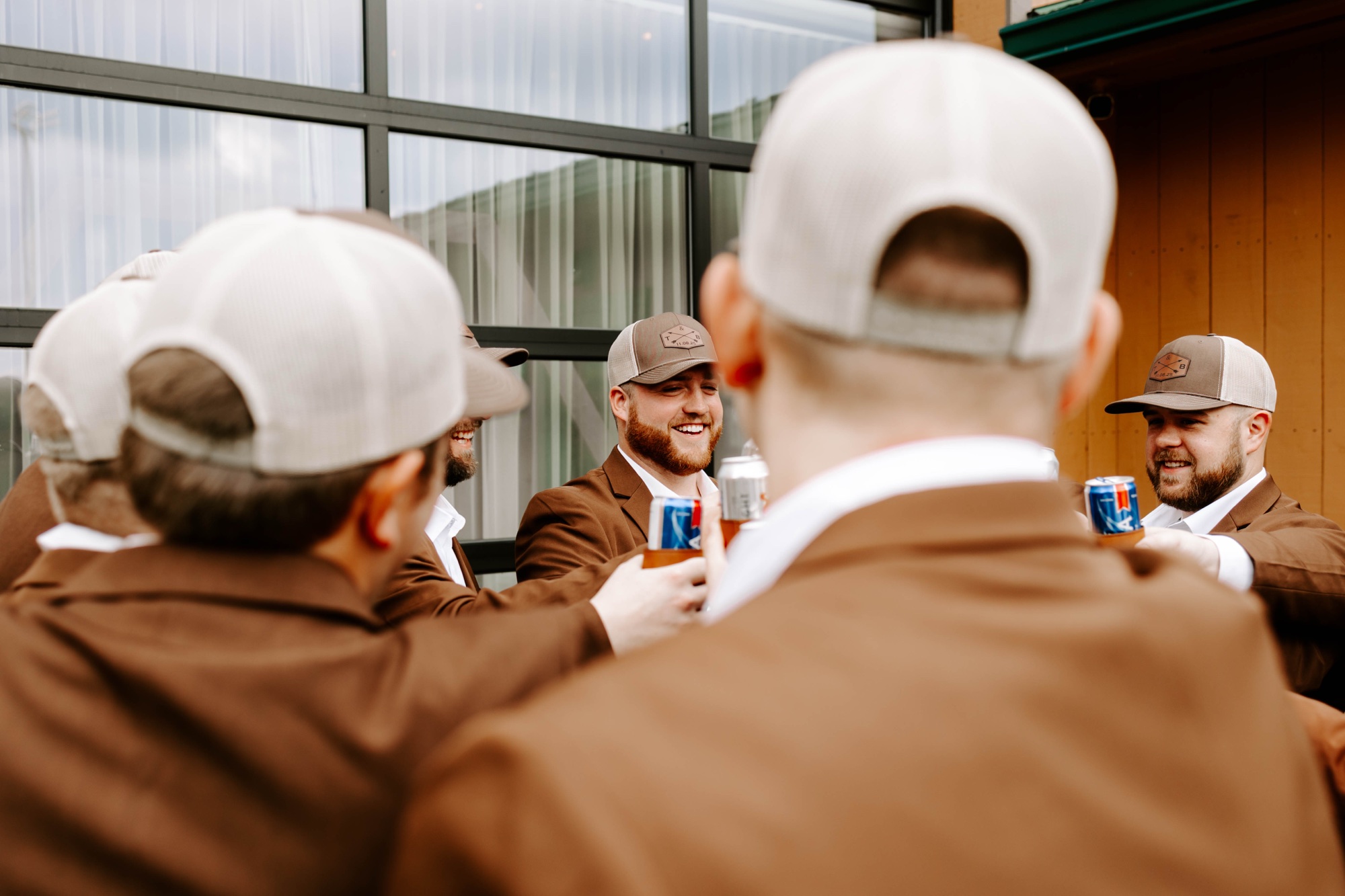Western wear for grooms; belt buckle and bolo tie for groom