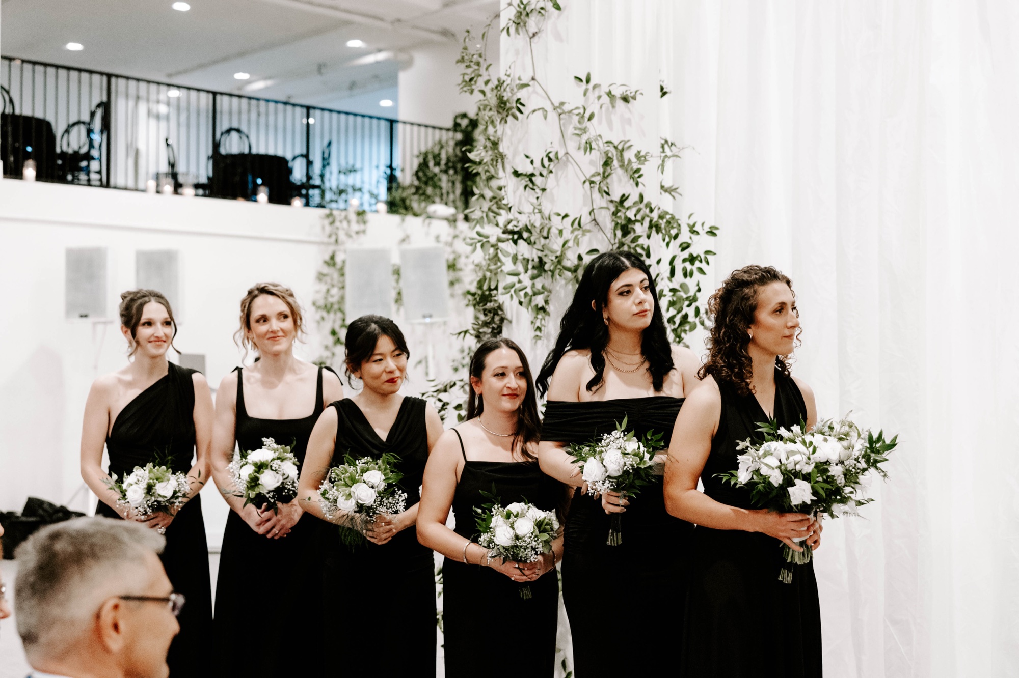 black and white styled wedding at Franklin on Penn Pittsburgh