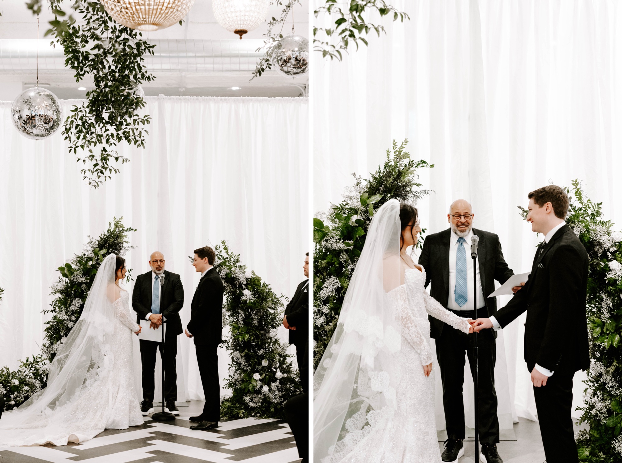 black and white styled wedding at Franklin on Penn Pittsburgh