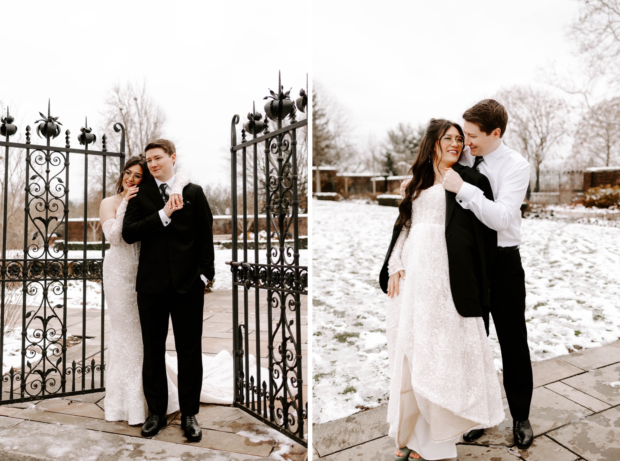 winter wedding style ideas and portraits