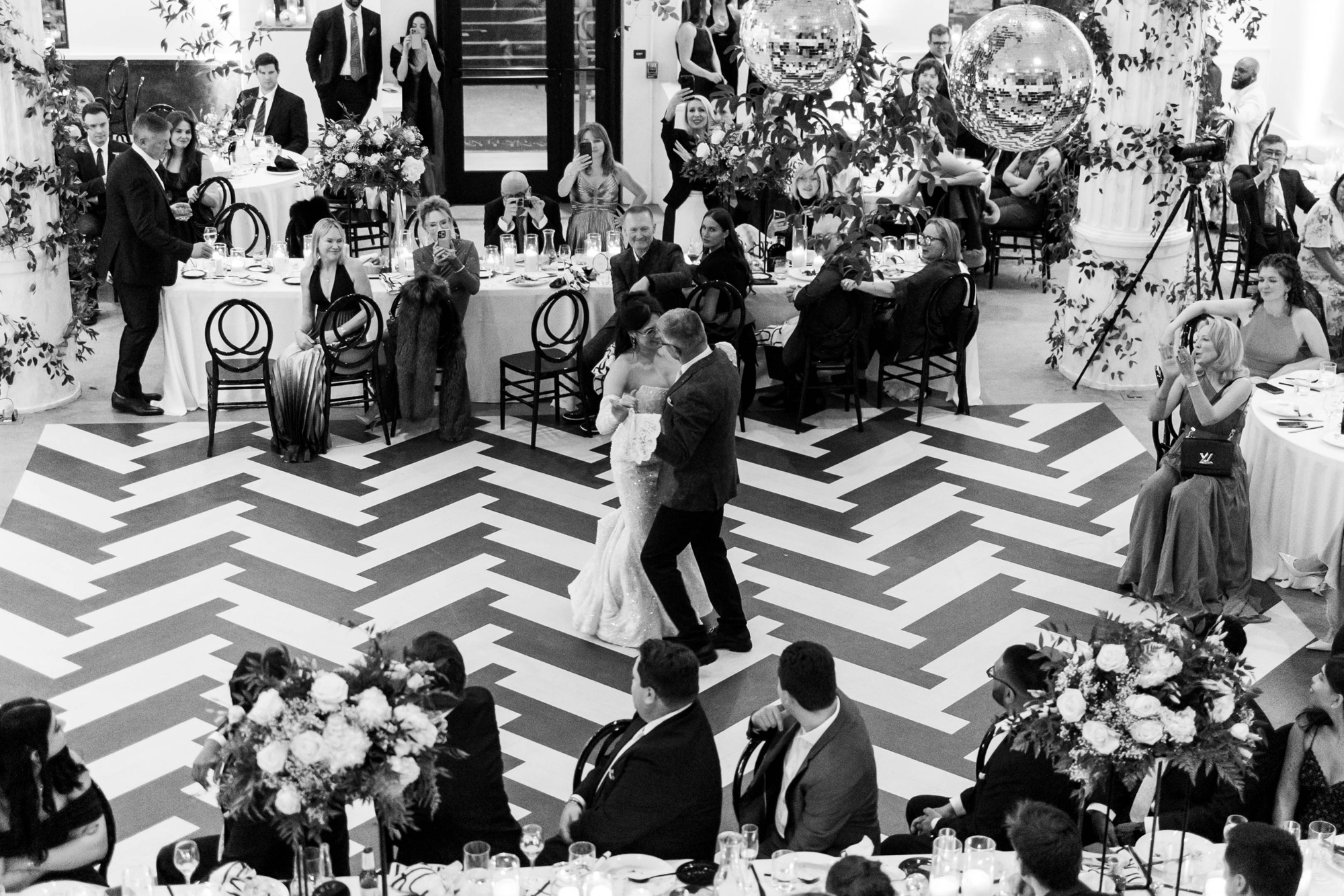 choreographed dance with father of the bride