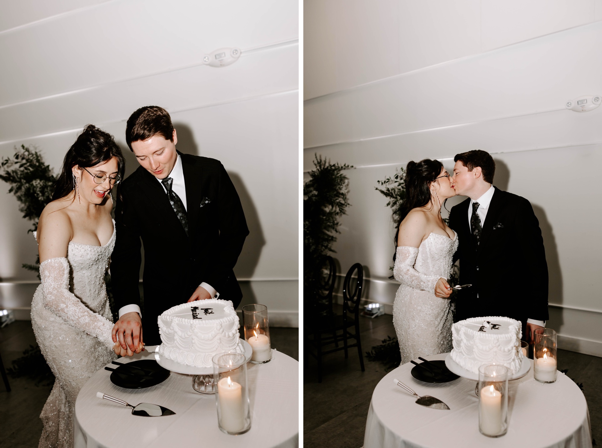 wedding cake cutting