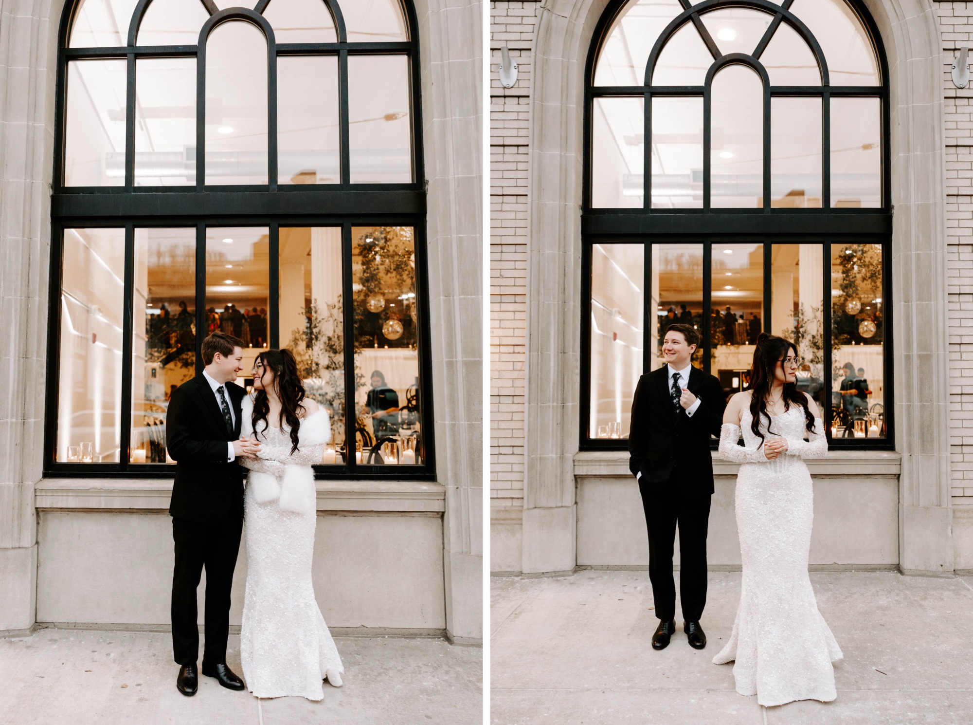 Franklin on Penn winter wedding Pittsburgh