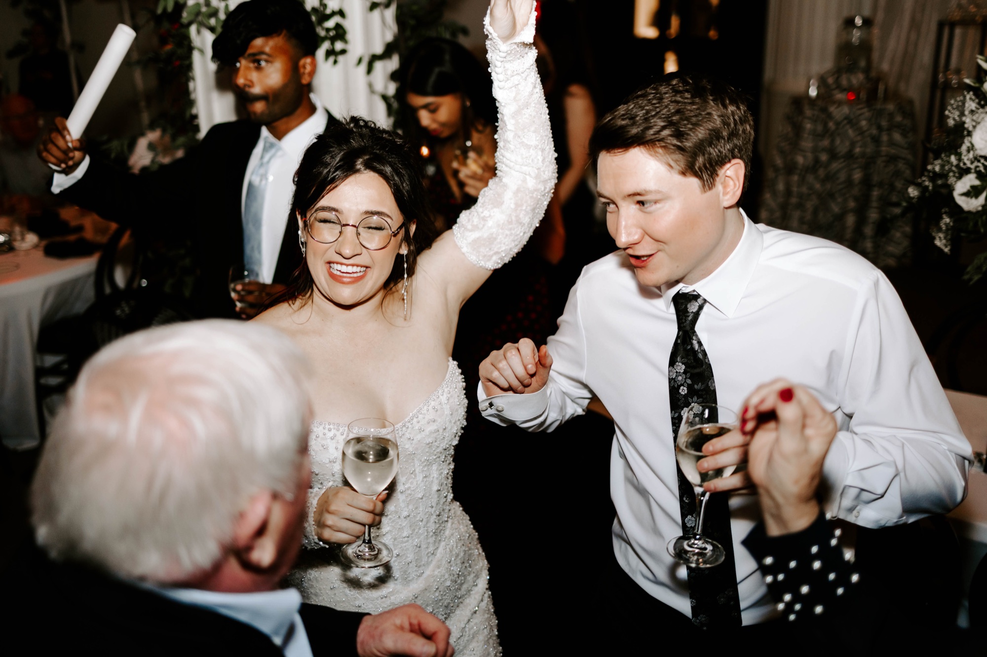 reception and dancefloor wedding photos