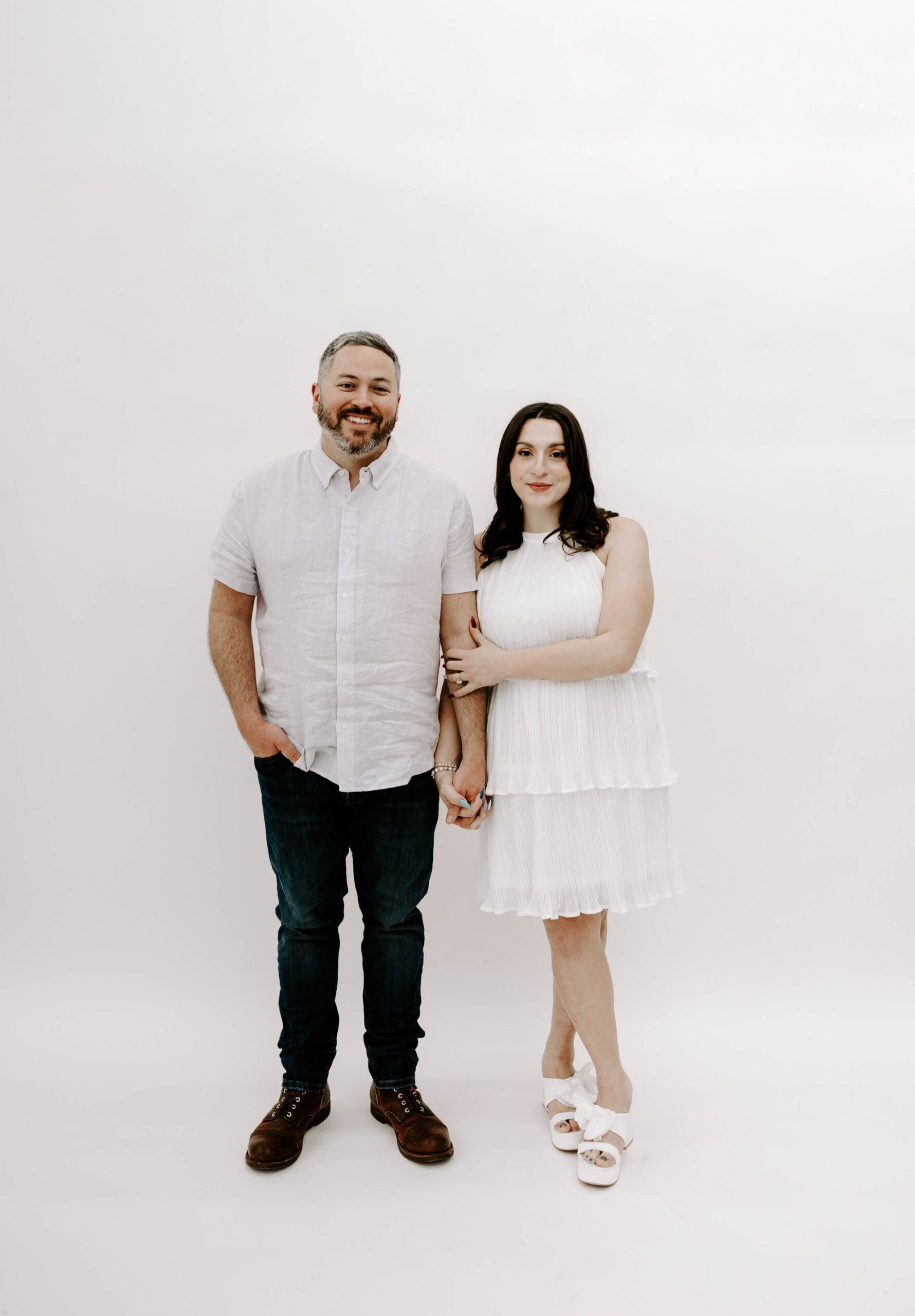 Just Engaged Studio Engagement Photos