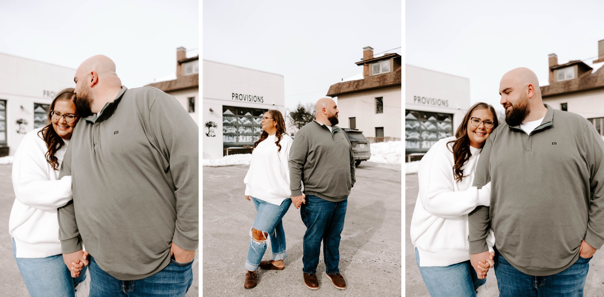 historic downtown engagement photos