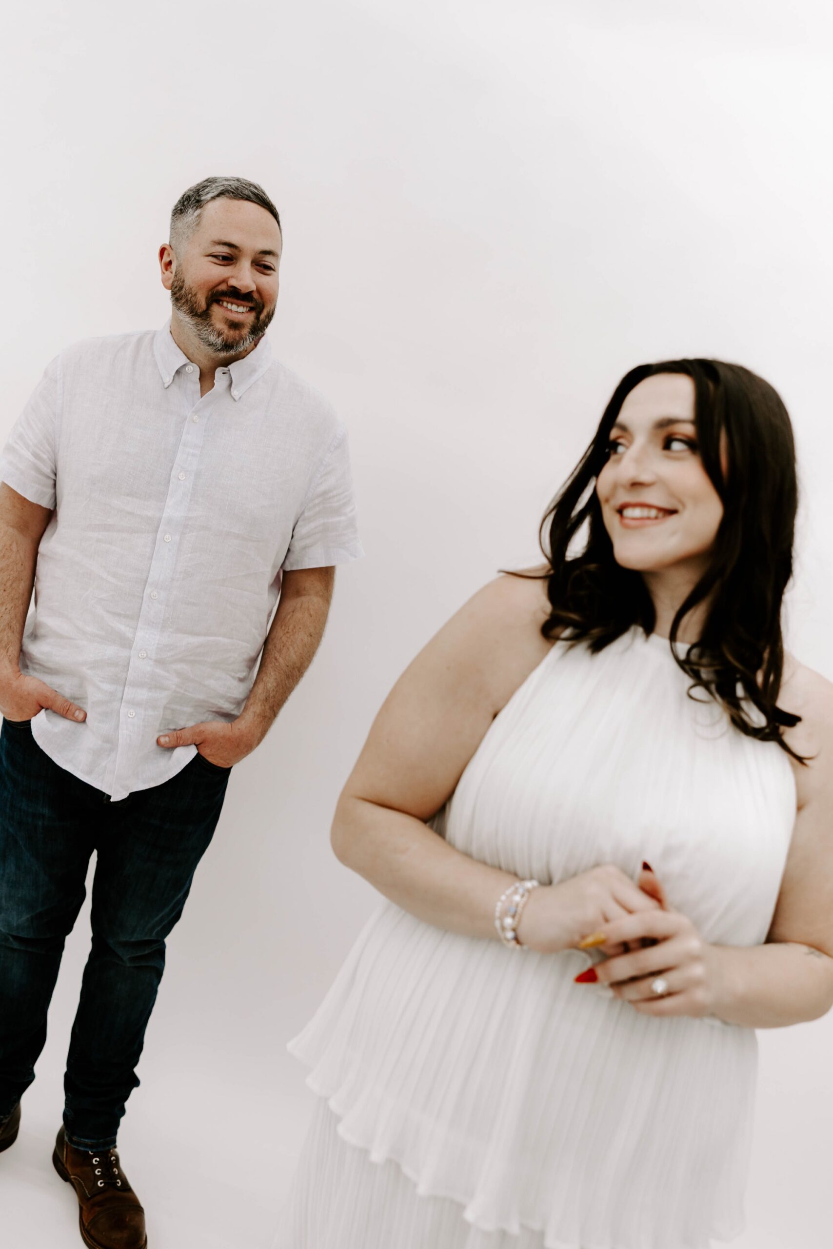 Just Engaged Studio Engagement Photos