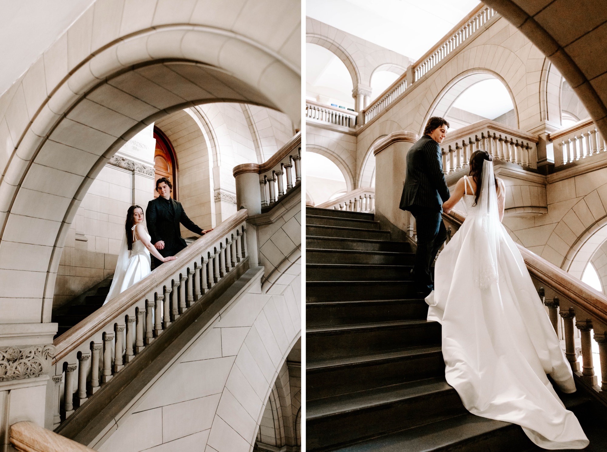 Pittsburgh city hall elopement, micro wedding