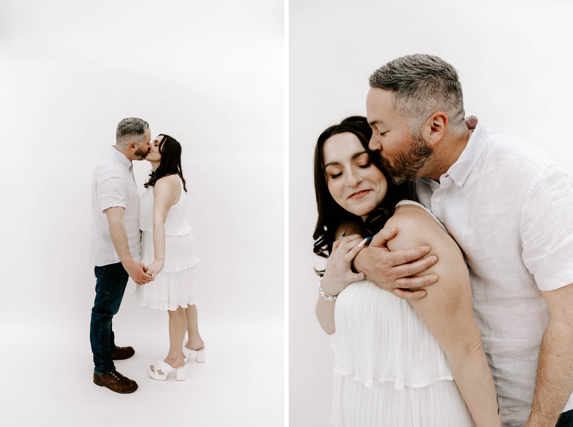 Just Engaged Studio Engagement Photos