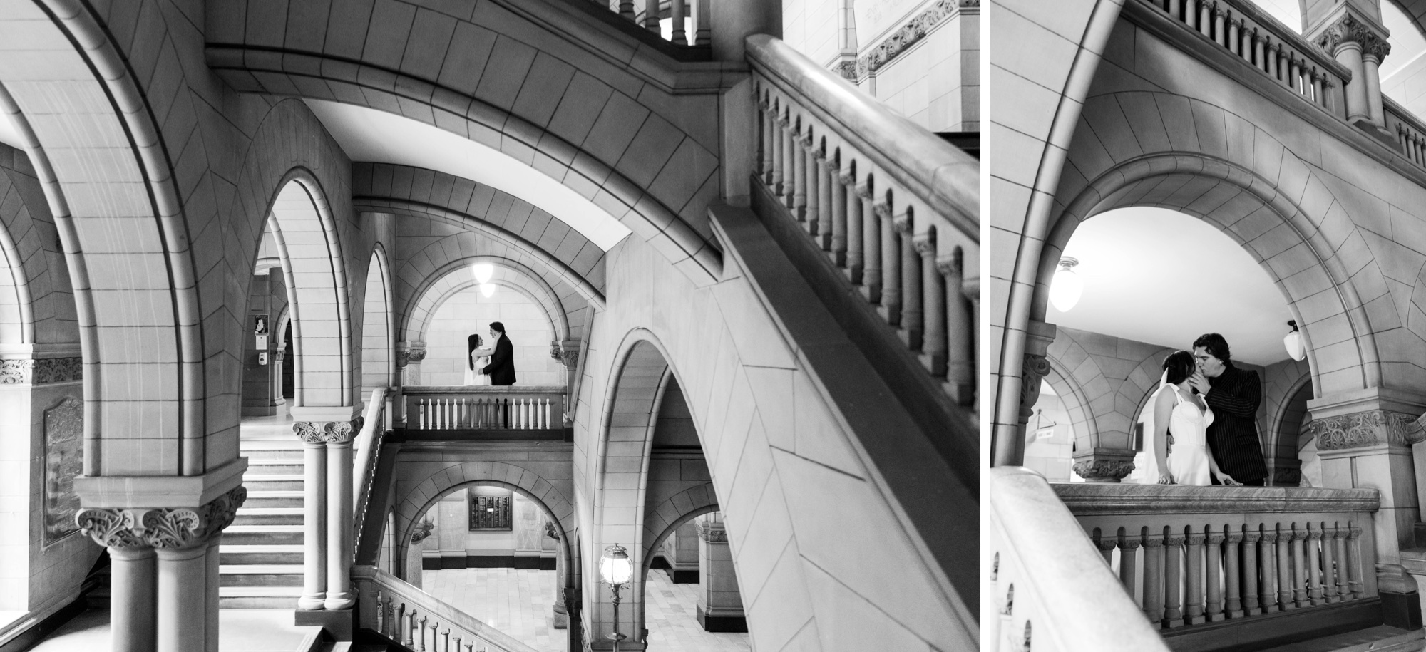 Pittsburgh city hall elopement, micro wedding