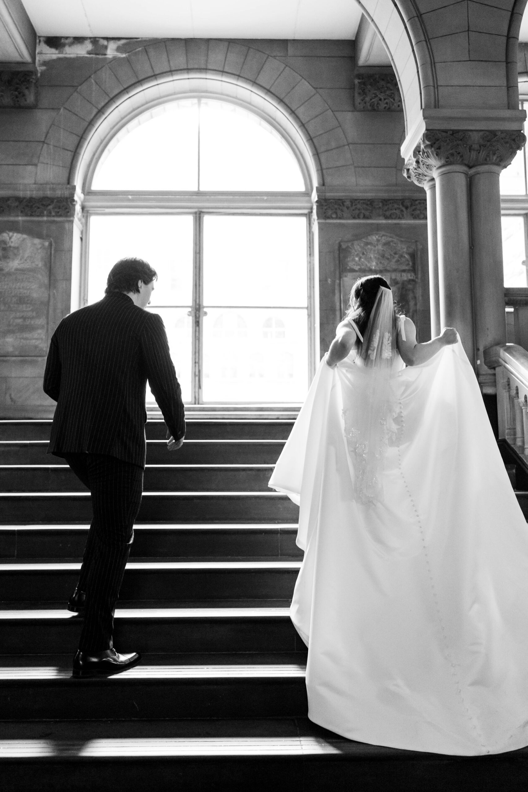 Pittsburgh city hall elopement, micro wedding