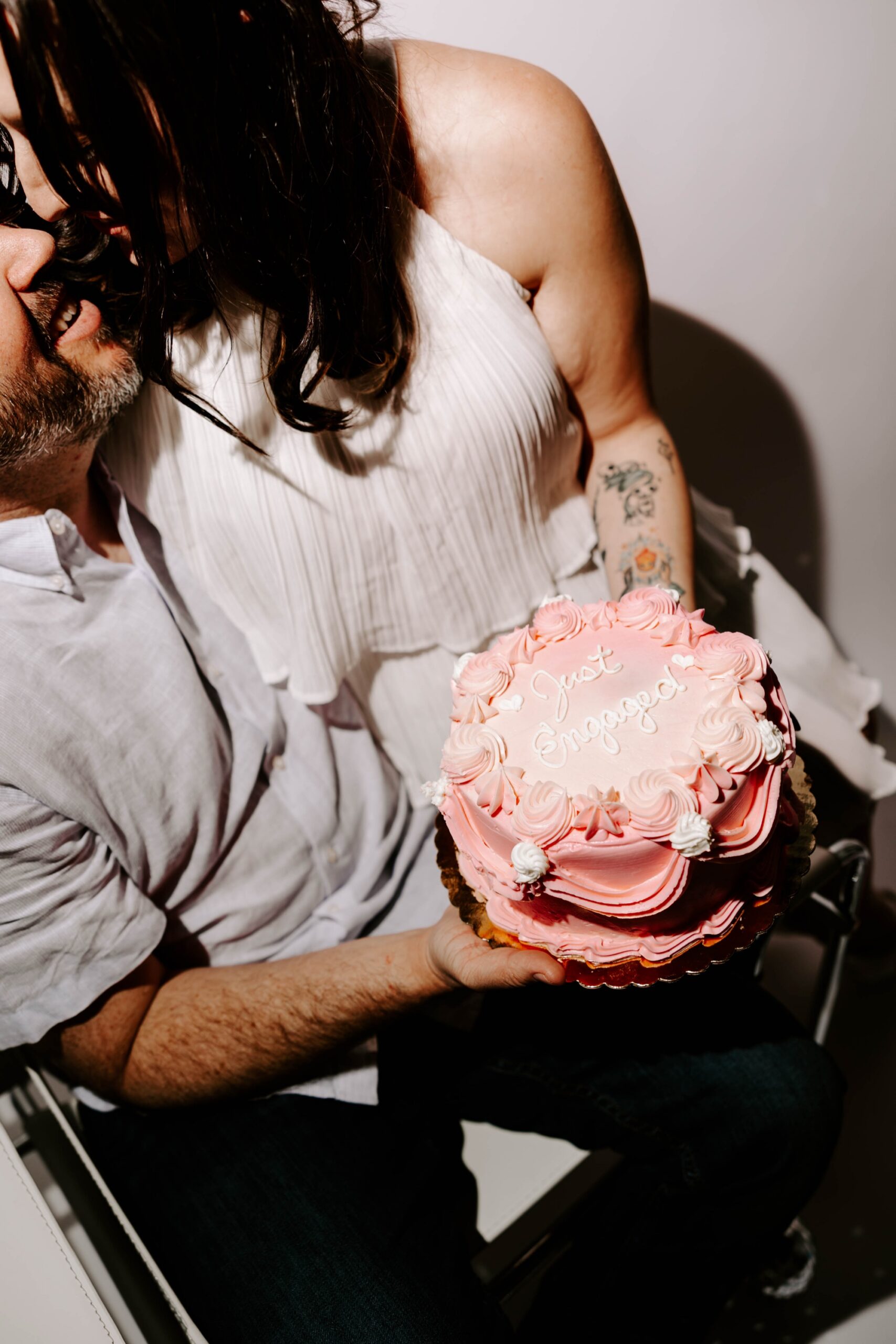 Just Engaged Studio Engagement Photos