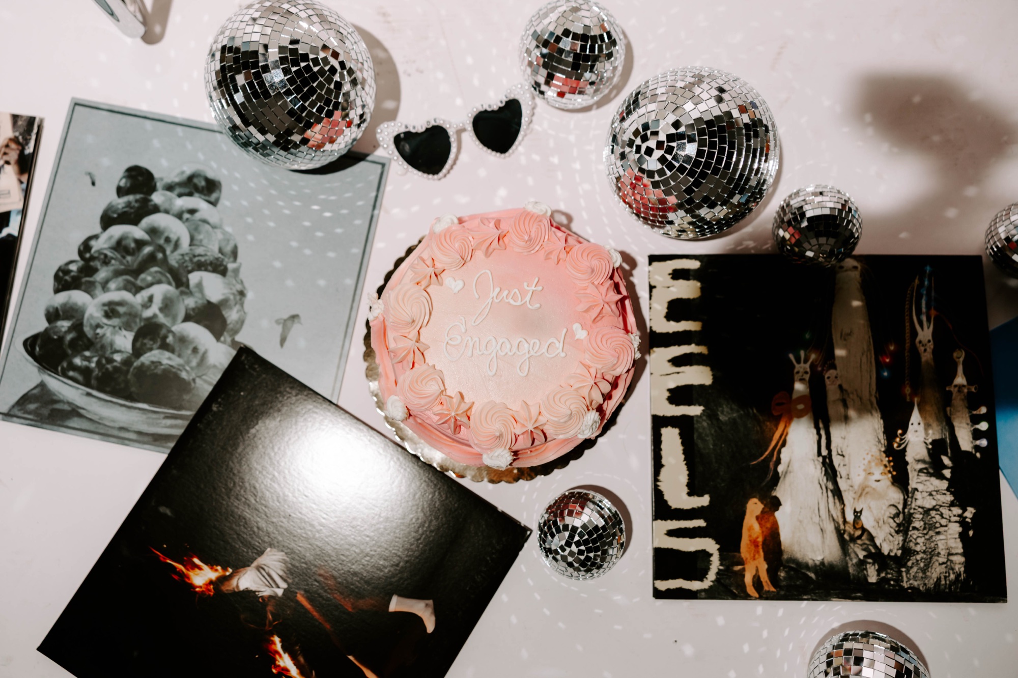 Just Engaged Studio Engagement Photos