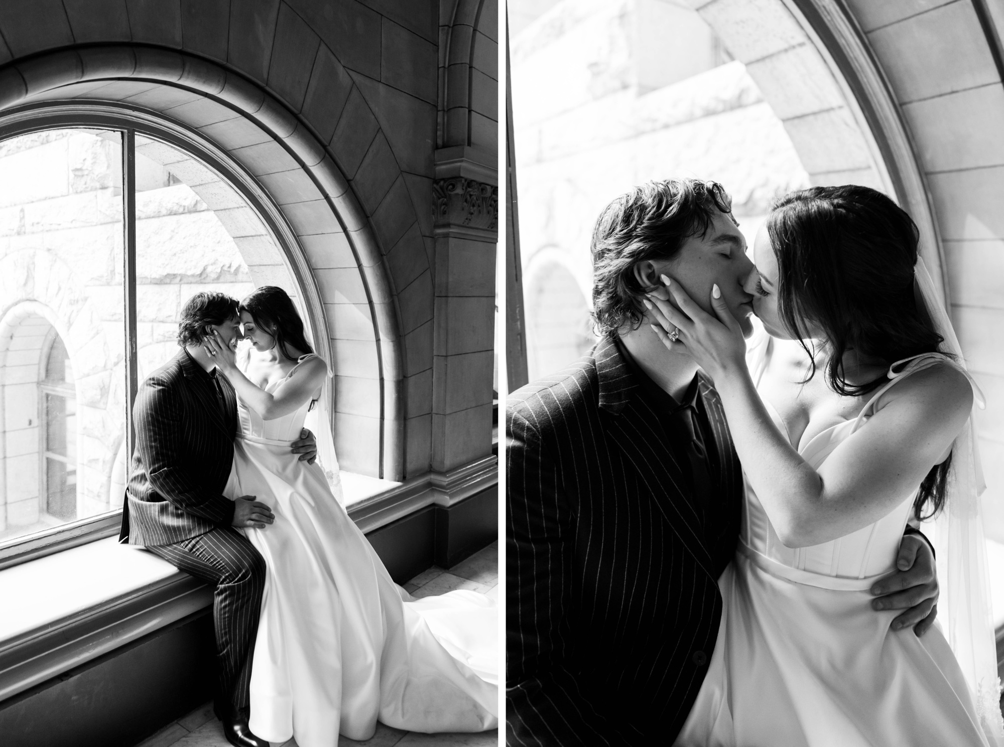 Pittsburgh city hall elopement, micro wedding