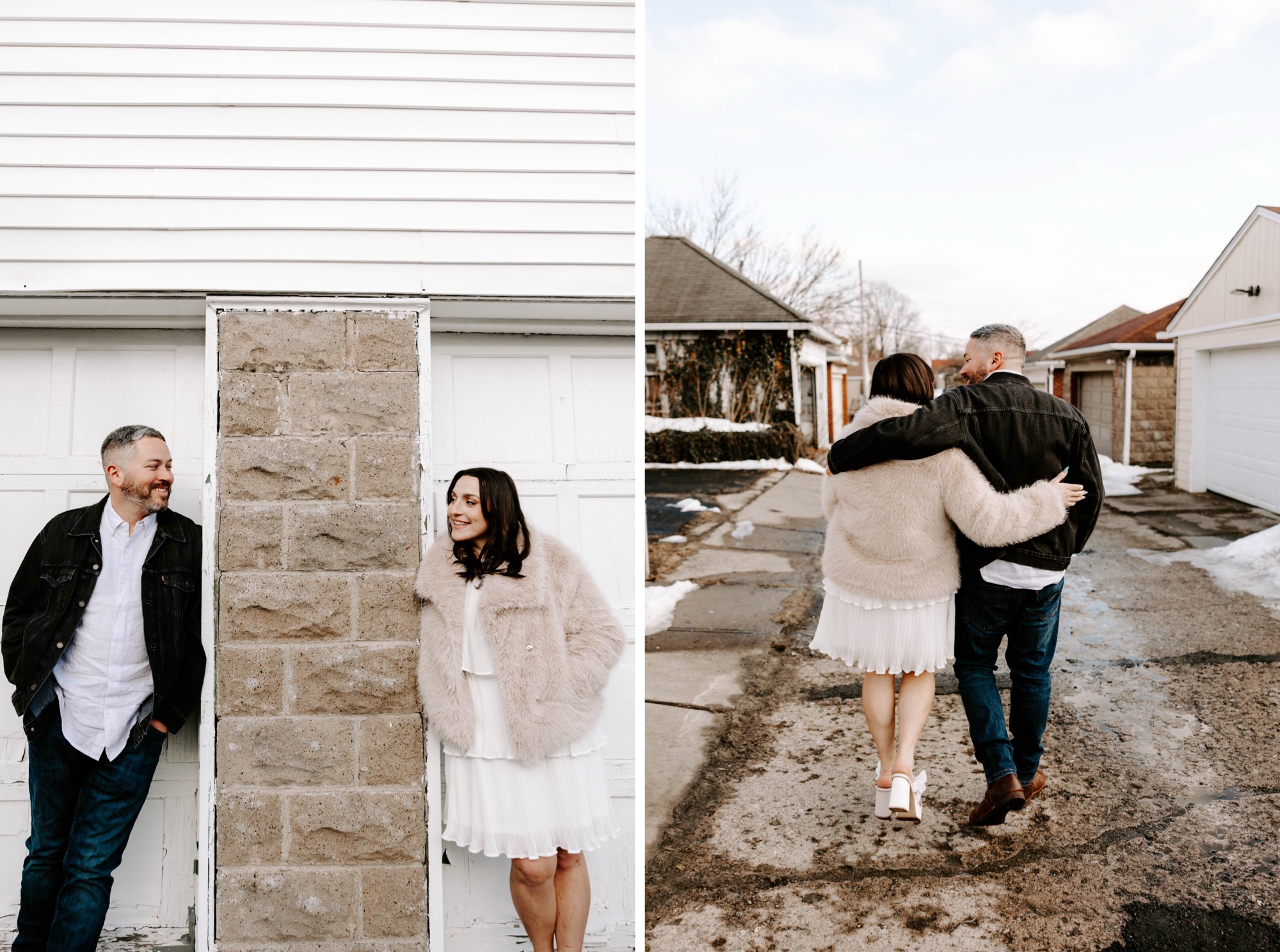 winter engagement photos