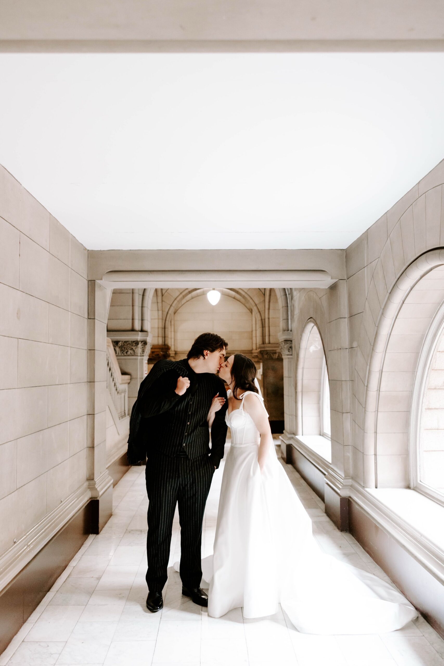 Pittsburgh city hall elopement, micro wedding
