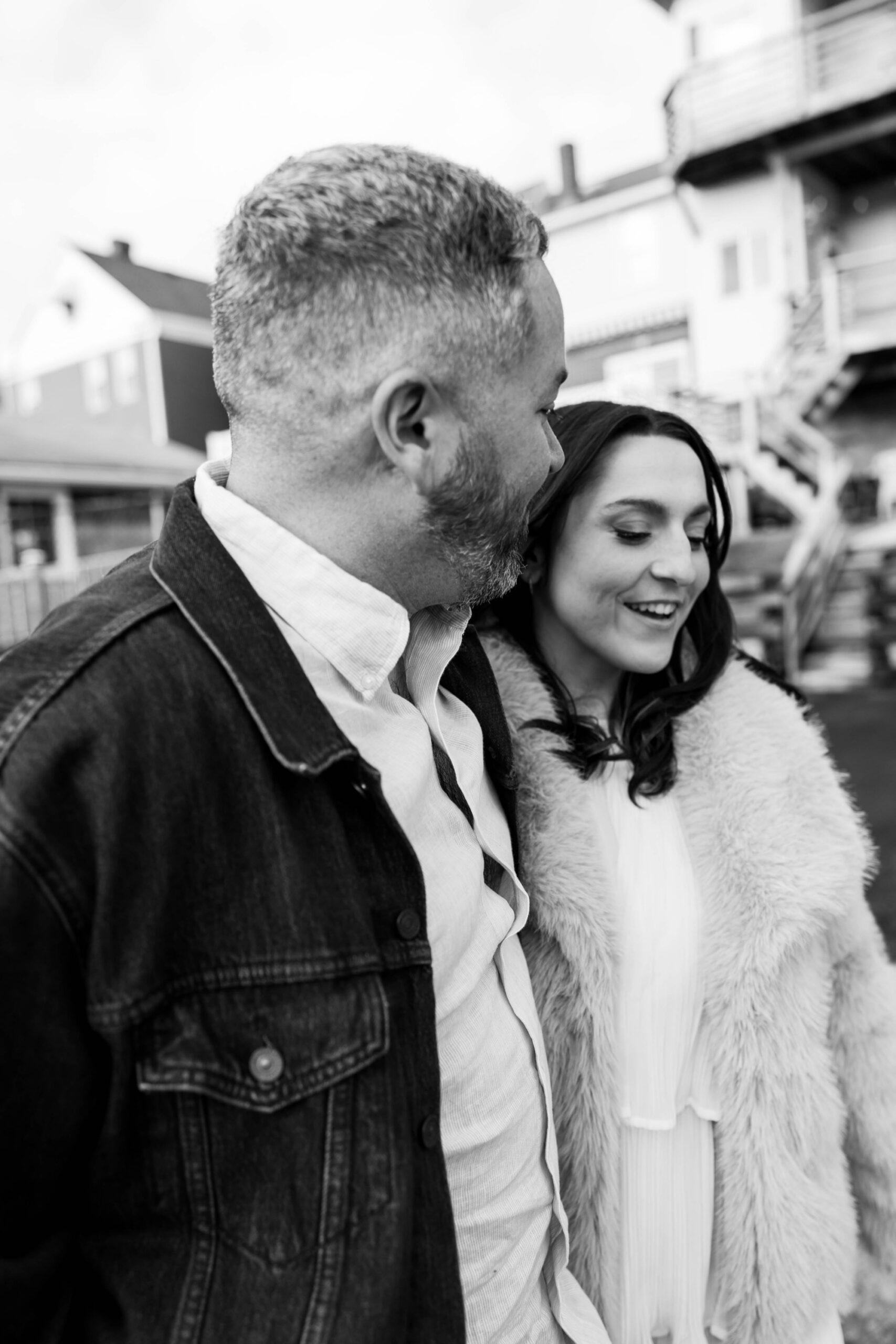 winter engagement photos