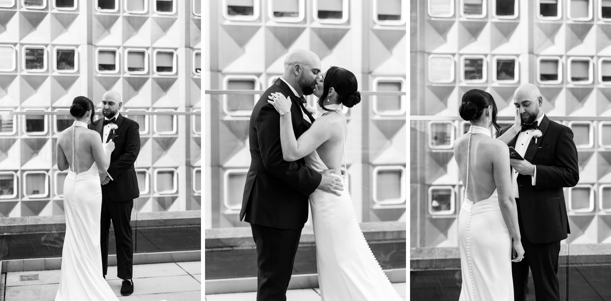 Kimpton Hotel Monaco Pittsburgh rooftop wedding portraits
