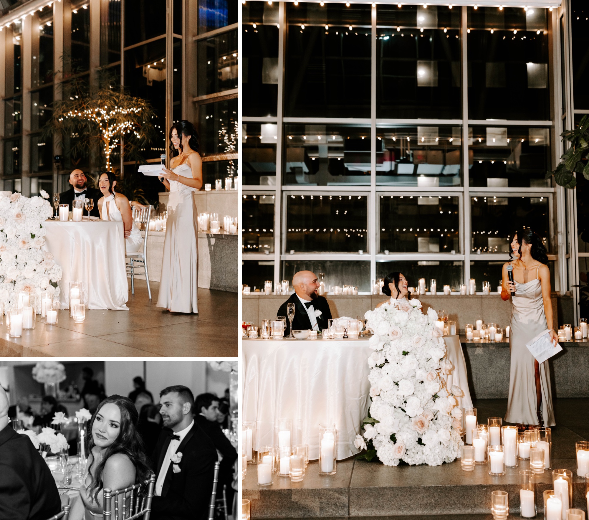 dancefloor and decor for wedding reception at The Wintergarden at PPG Place Pittsburgh