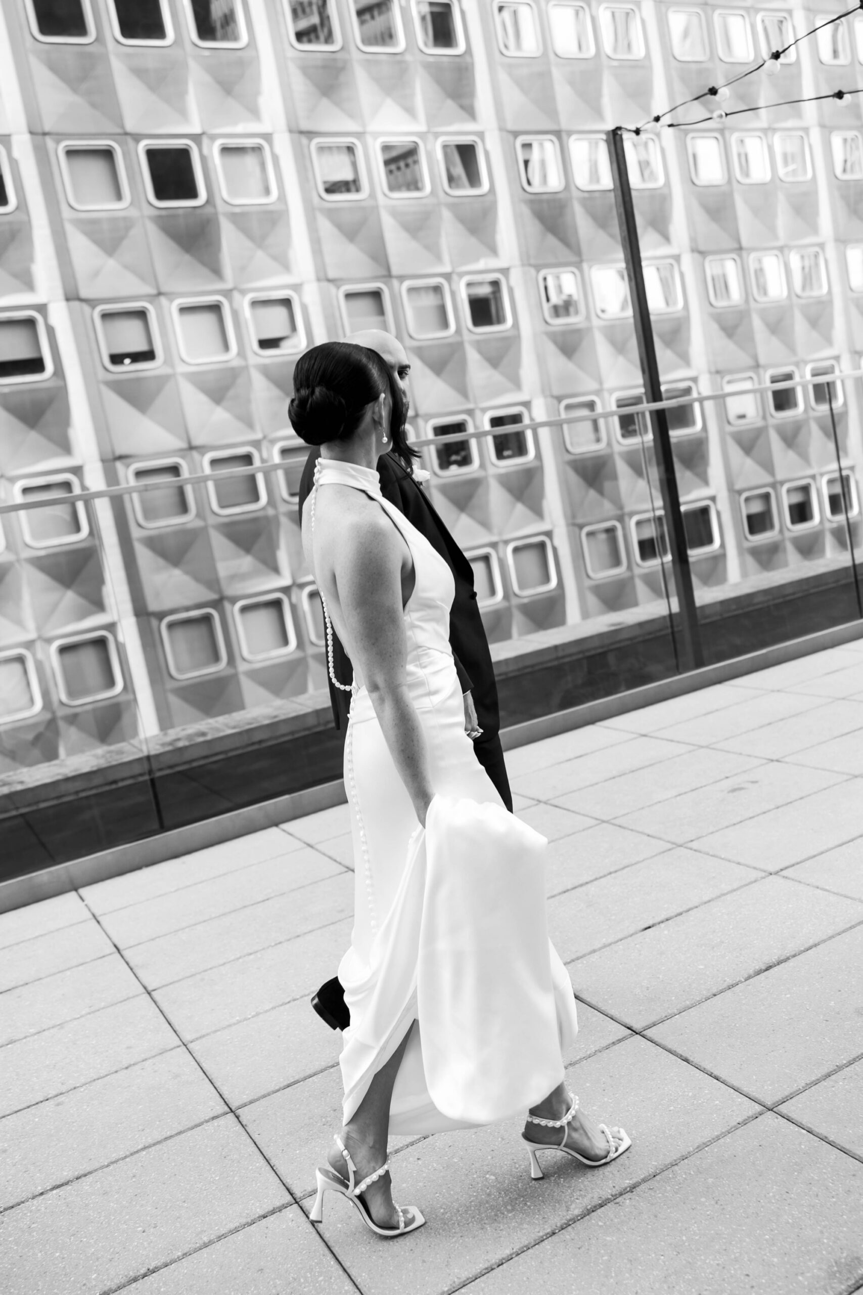 editorial hollywood glam wedding portraits 