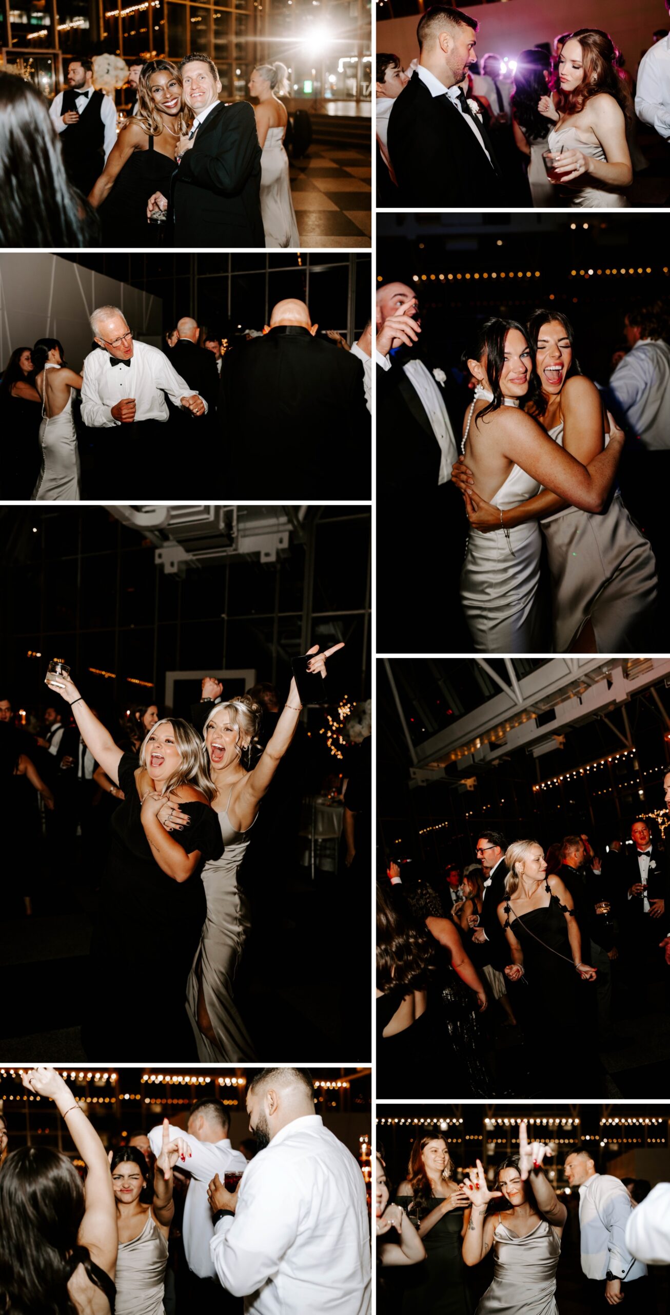 dancefloor and decor for wedding reception at The Wintergarden at PPG Place Pittsburgh
