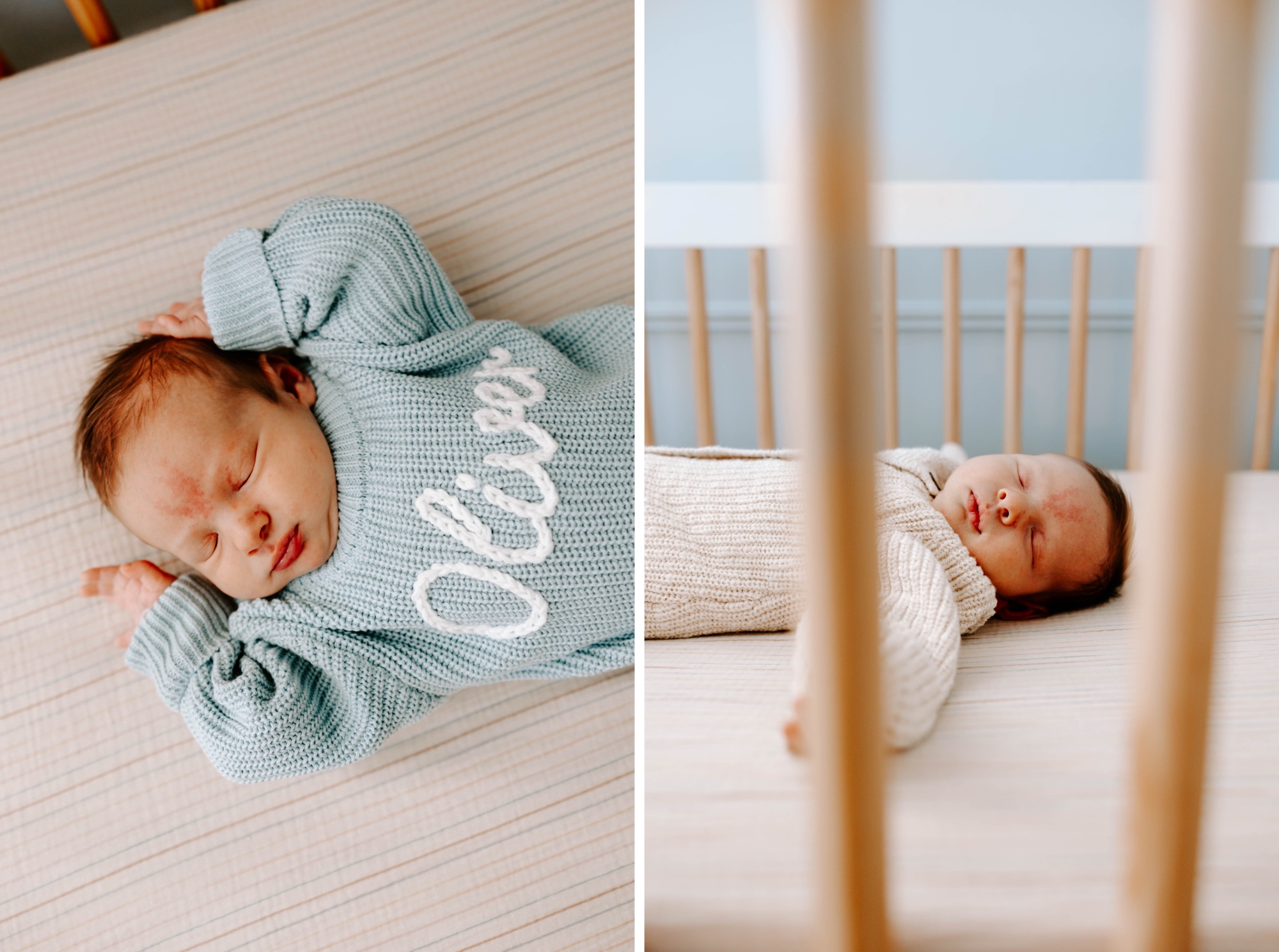 Pittsburgh in-home newborn session with siblings